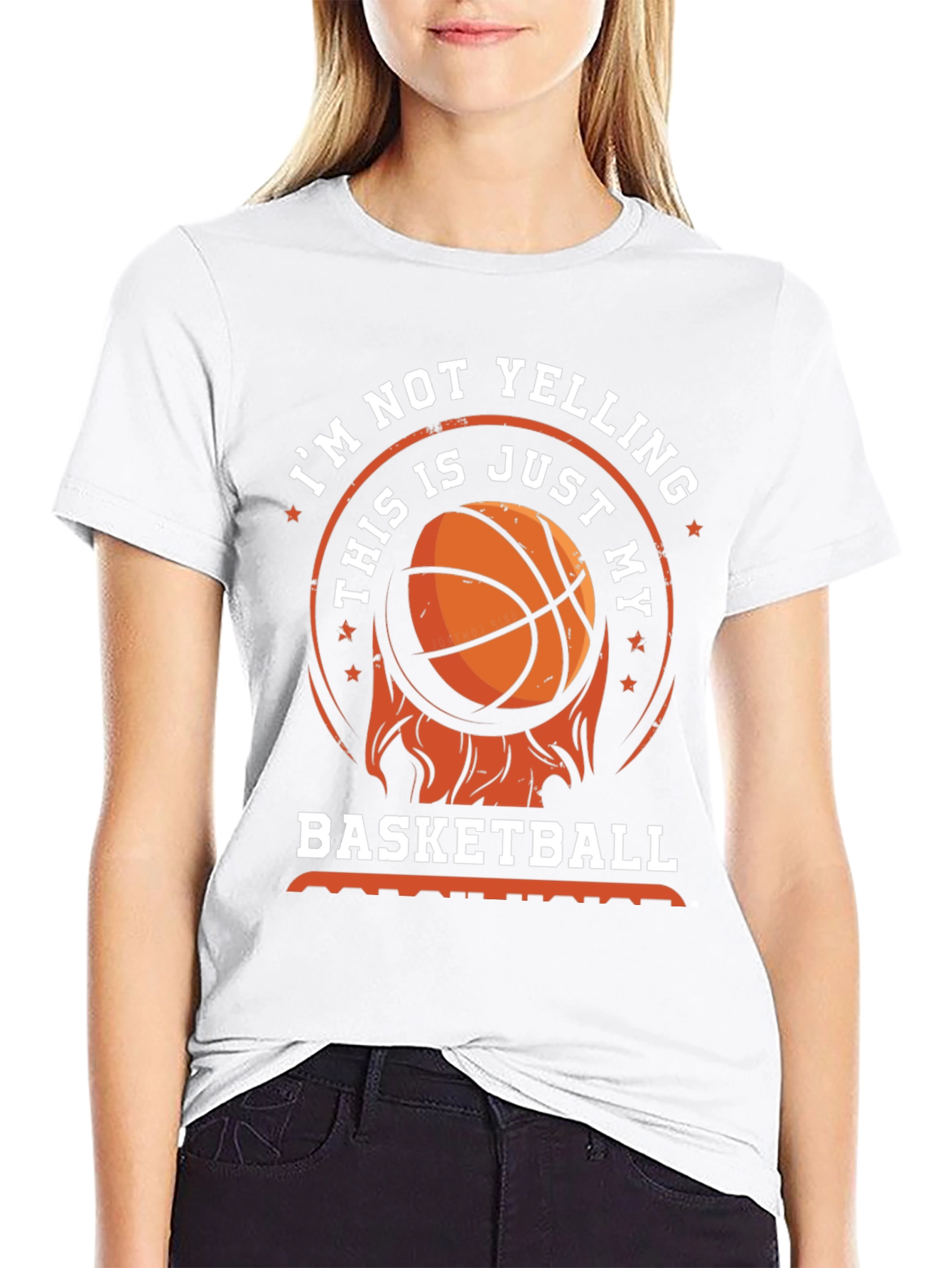 Basketball T-Shirt - Im Not Yelling