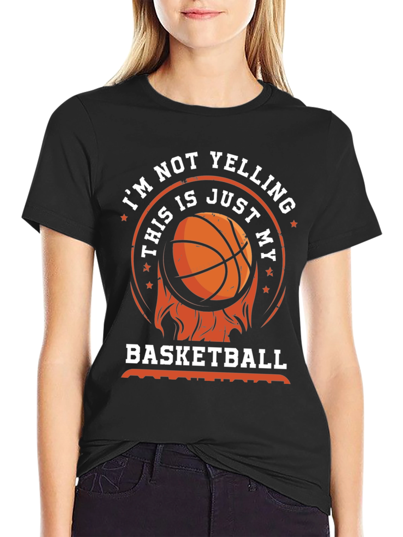 Basketball T-Shirt - Im Not Yelling