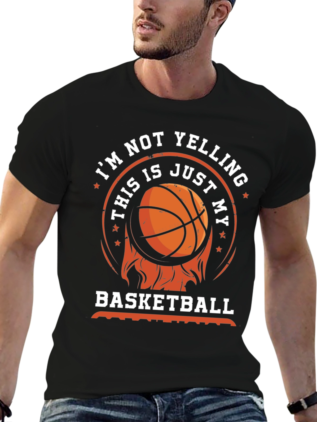 Basketball T-Shirt - Im Not Yelling