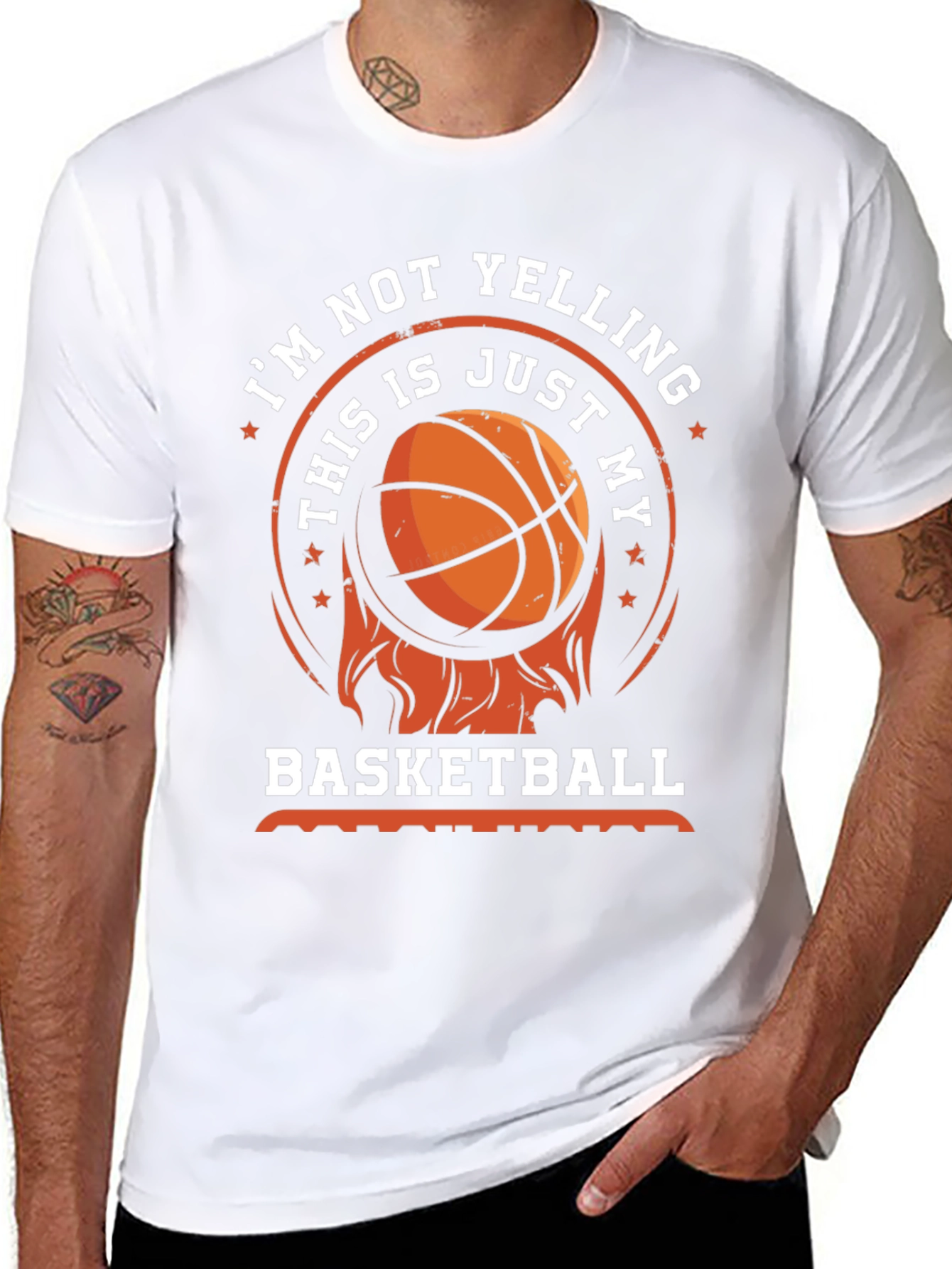 Basketball T-Shirt - Im Not Yelling