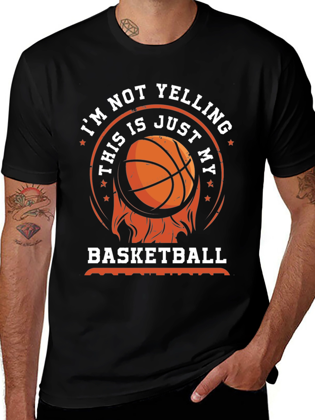 Basketball T-Shirt - Im Not Yelling