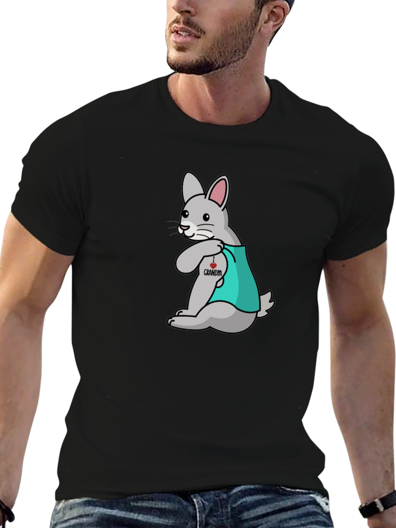 Grandma Tattoo Rabbit Graphic Tee