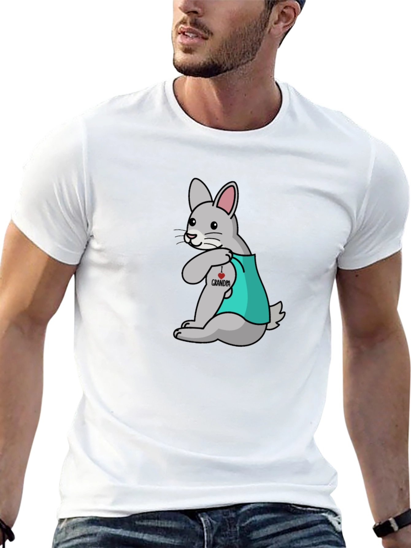 Grandma Tattoo Rabbit Graphic Tee
