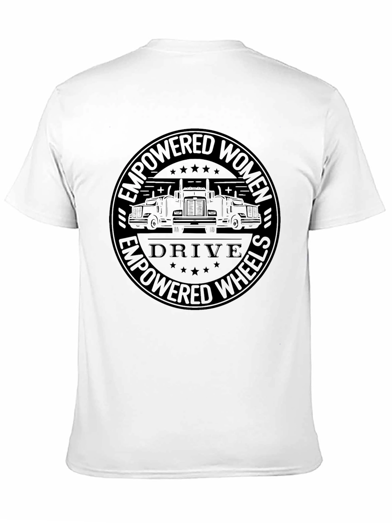 Empowered Women Drive Wheels Black T-Shirt
