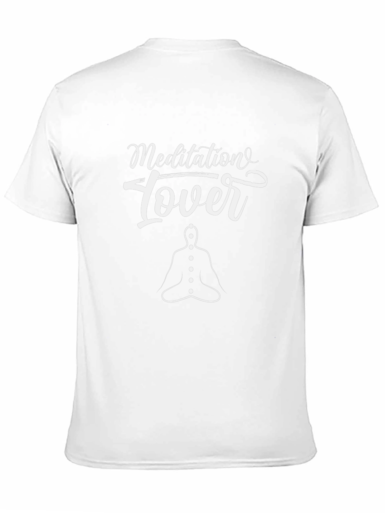 Meditation Lover Black Cotton T-Shirt