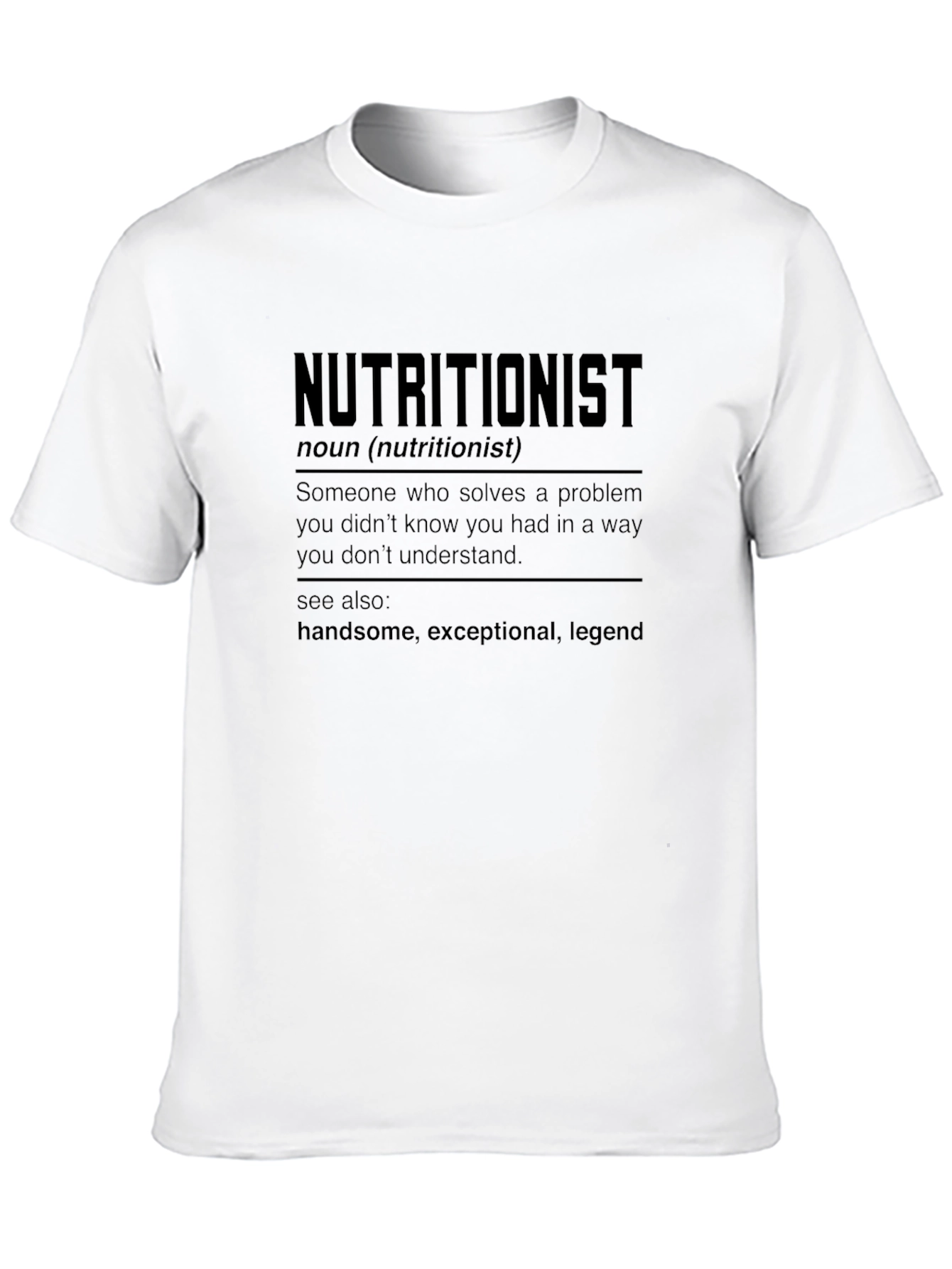 Nutritionist Definition T-Shirt - Gift for Dietitians