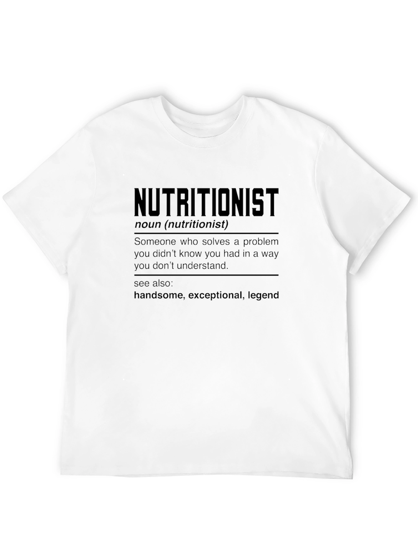 Nutritionist Definition T-Shirt - Gift for Dietitians