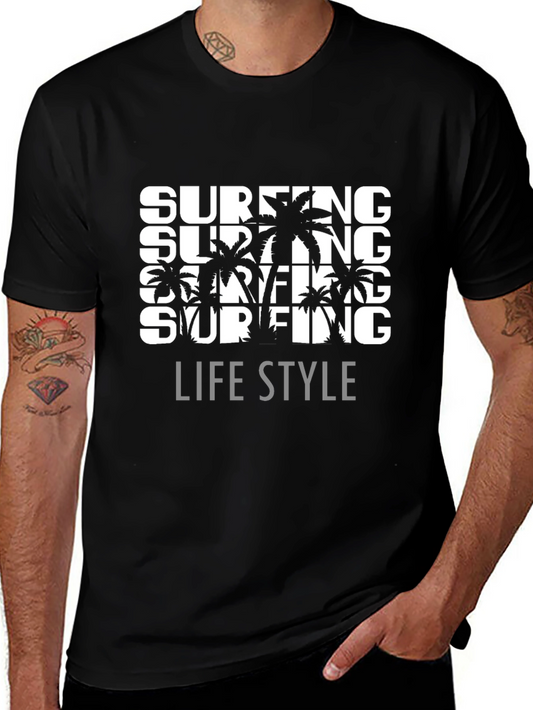 Surfing Life Style Graphic Tee