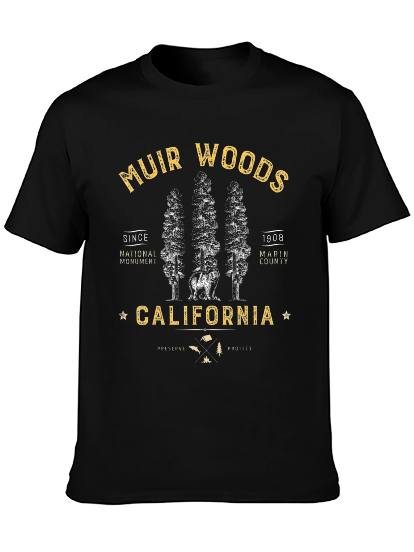 Muir Woods California T-Shirt National Monument Tee