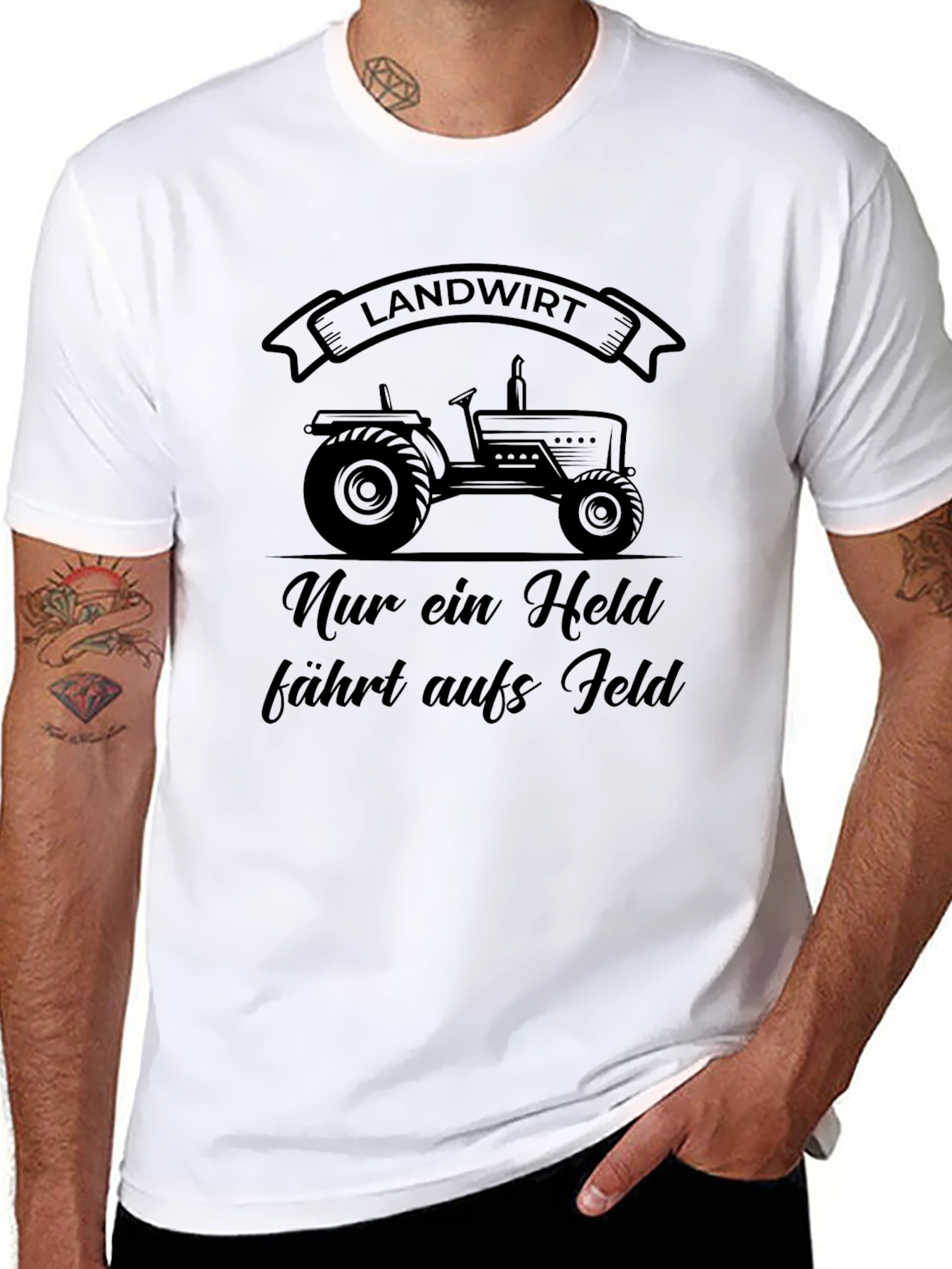 Landwirt Tractor Graphic Tee - Farmer T-Shirt