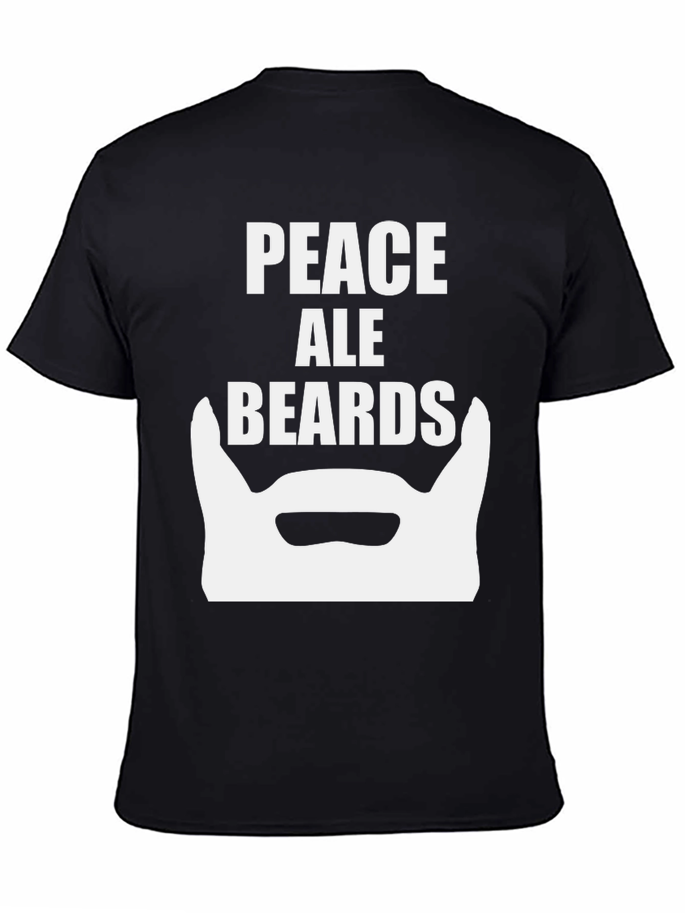 Peace Ale Beards Graphic T-Shirt