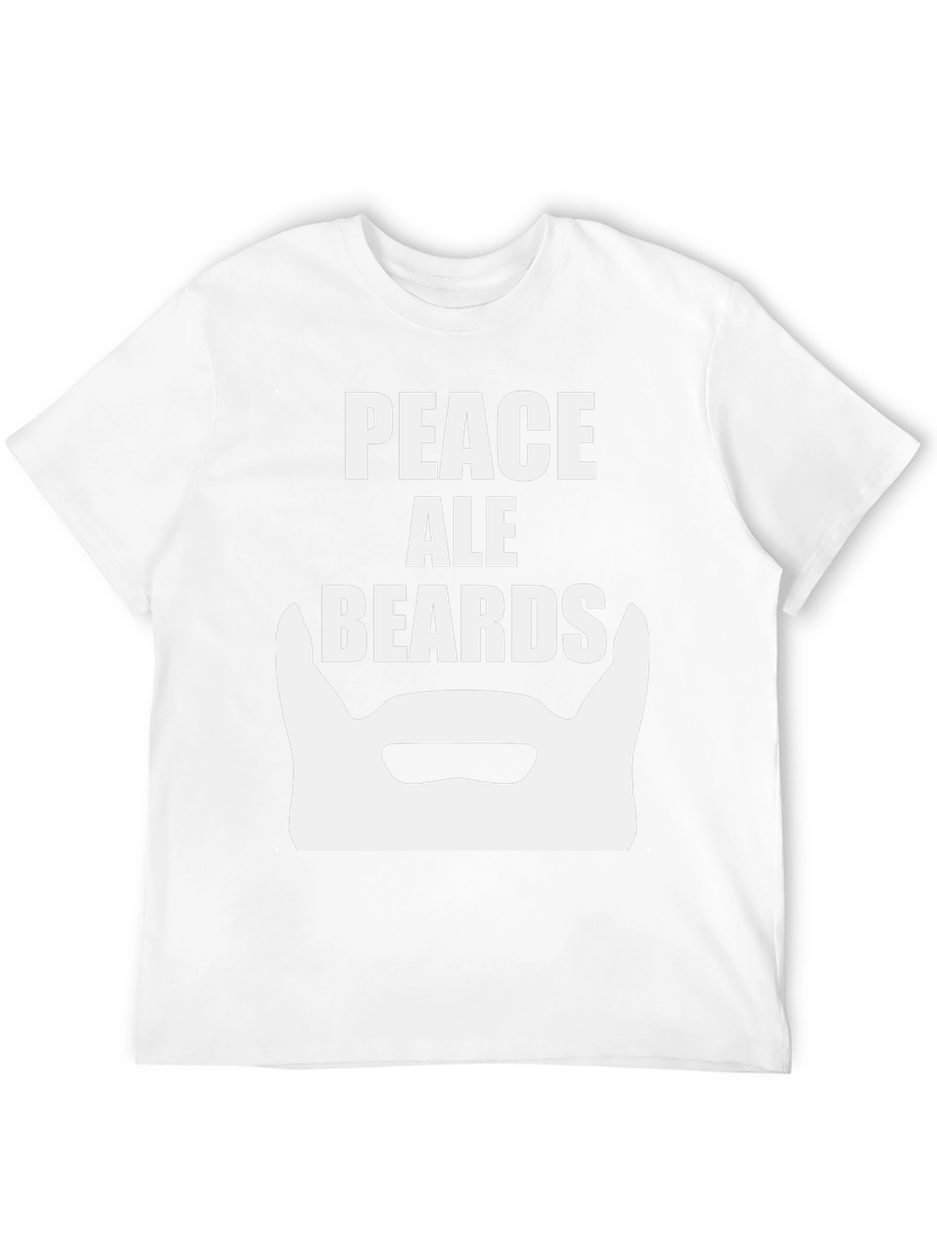 Peace Ale Beards Graphic T-Shirt