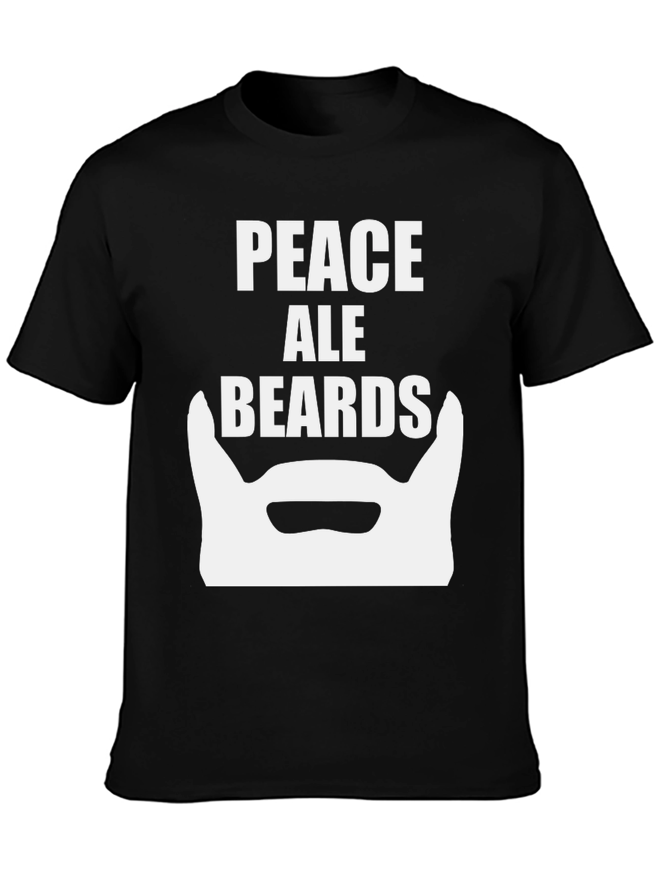 Peace Ale Beards Graphic T-Shirt