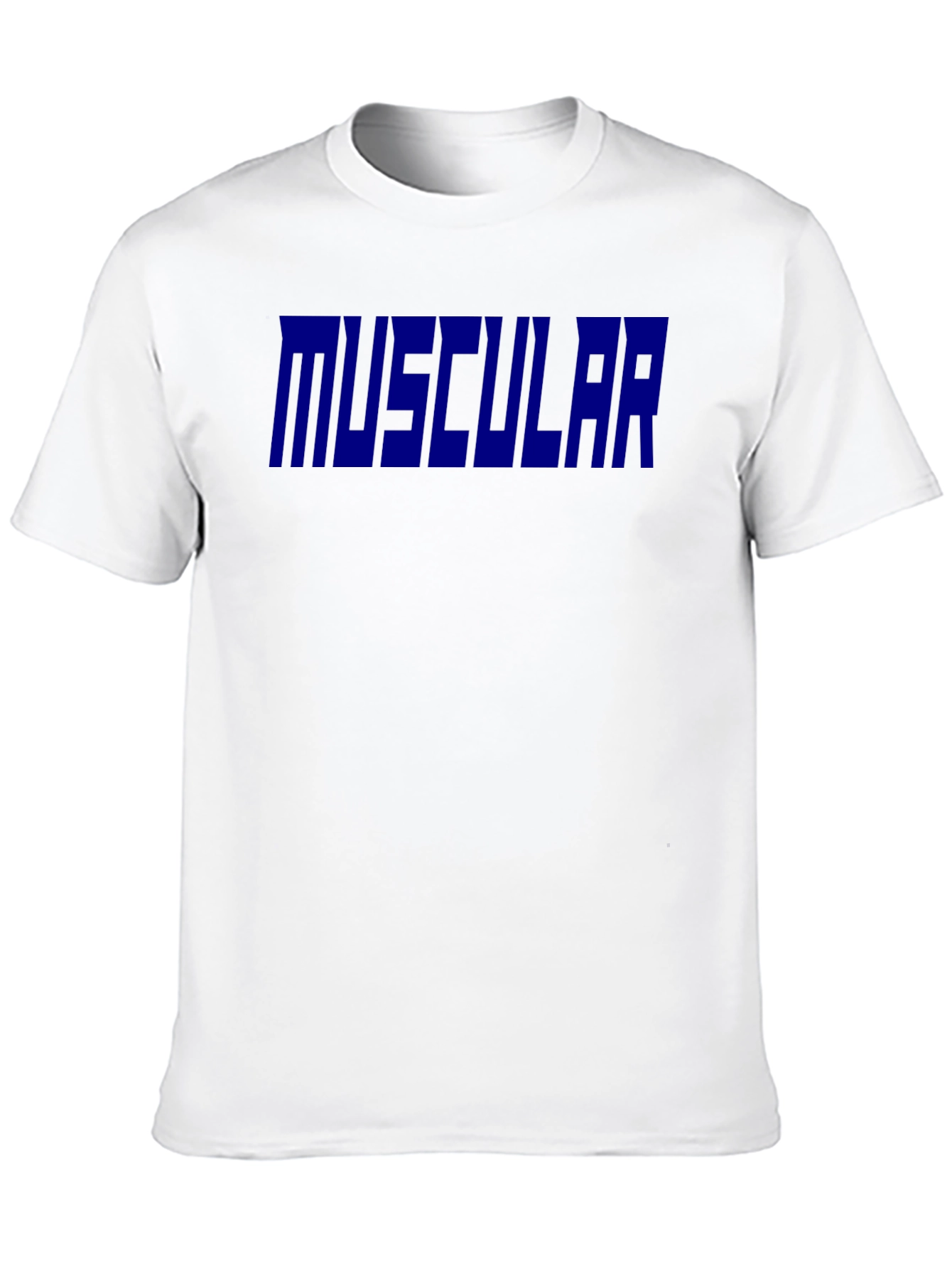 Muscular Graphic T-Shirt - Black Bold Print