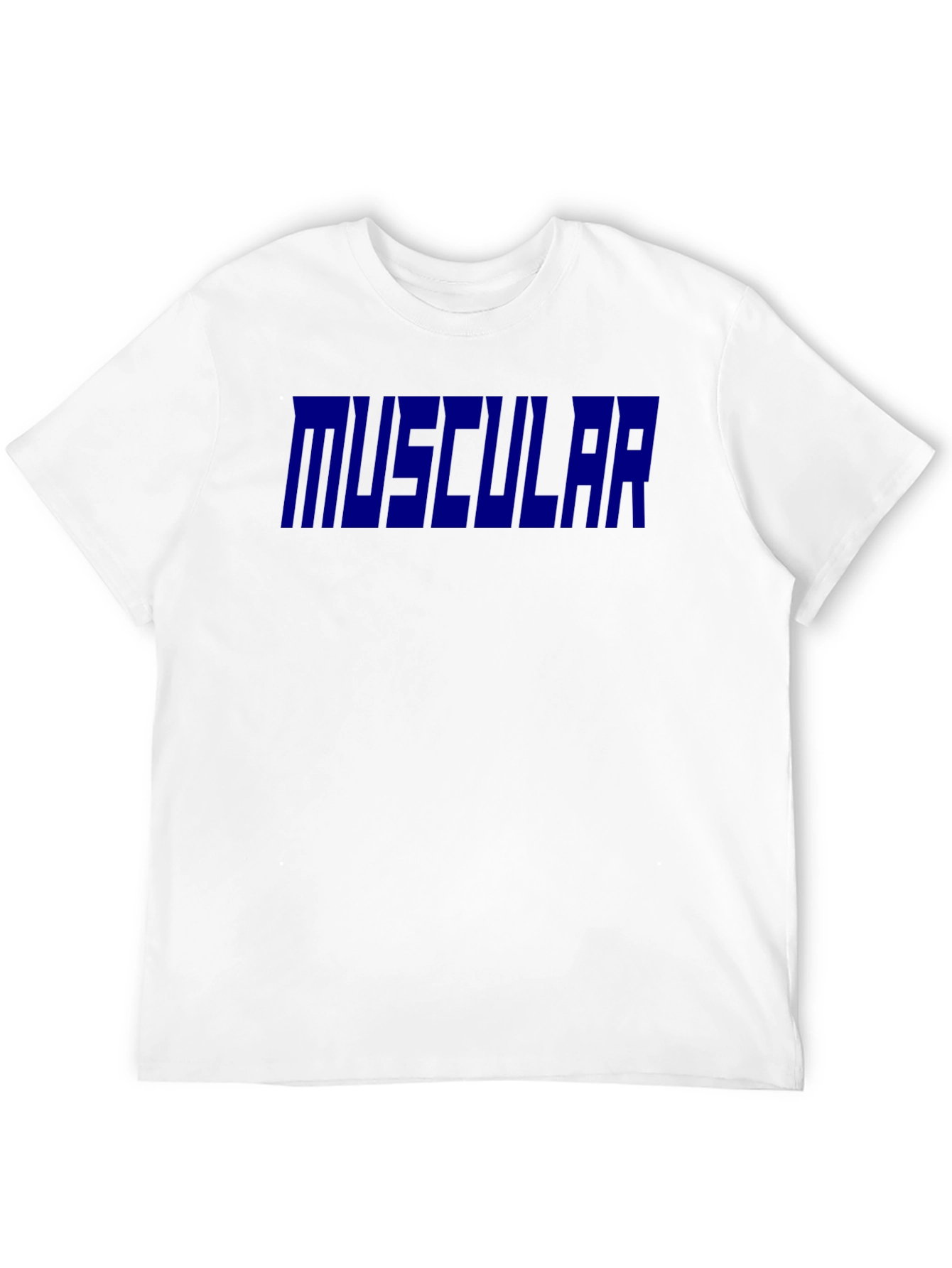 Muscular Graphic T-Shirt - Black Bold Print