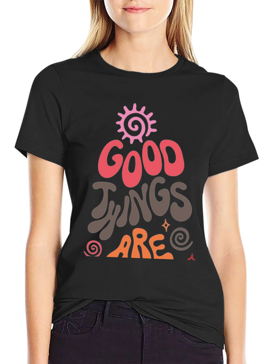 Good Things Graphic Tee - Black Casual Shirt