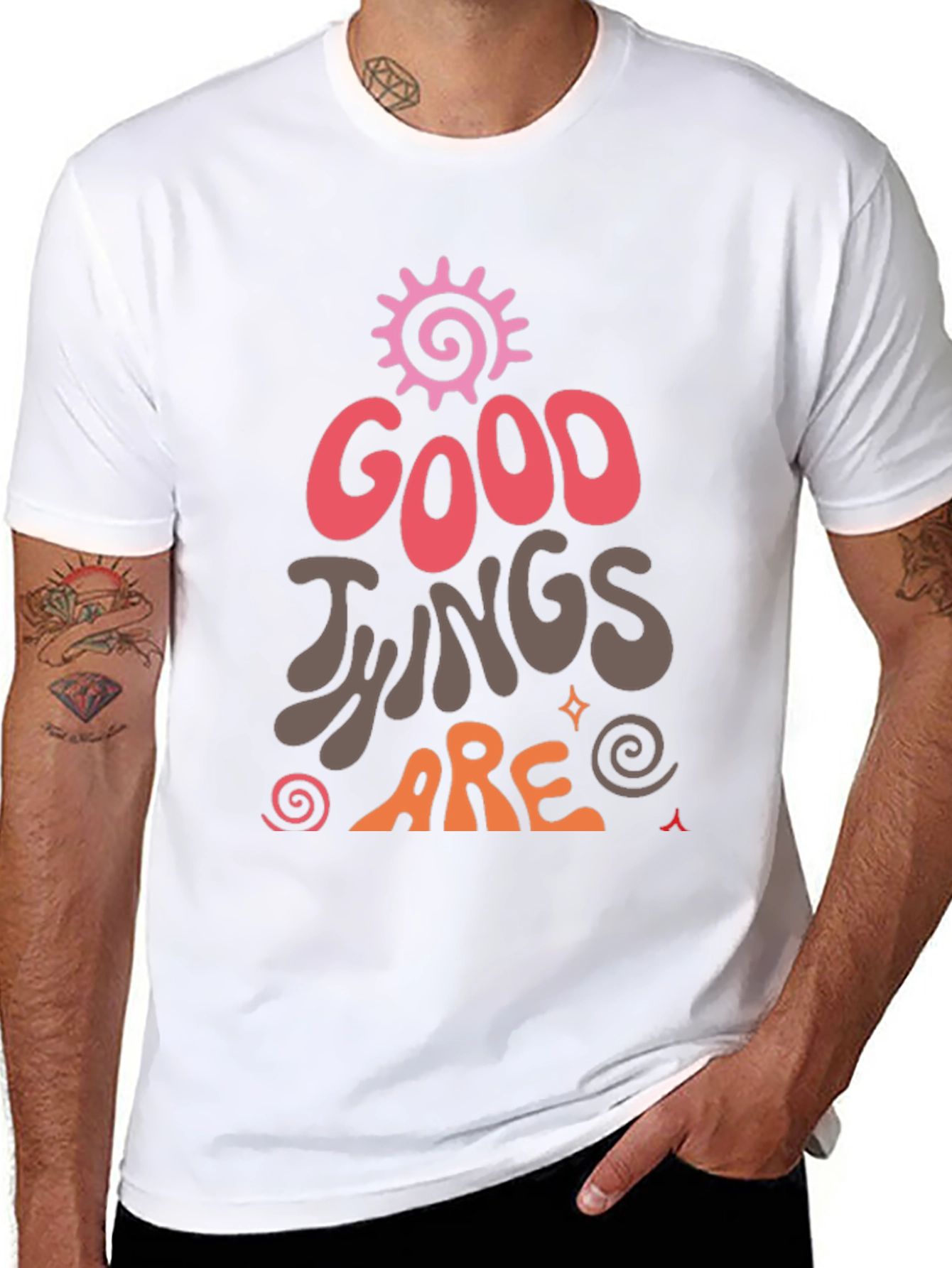 Good Things Graphic Tee - Black Casual Shirt