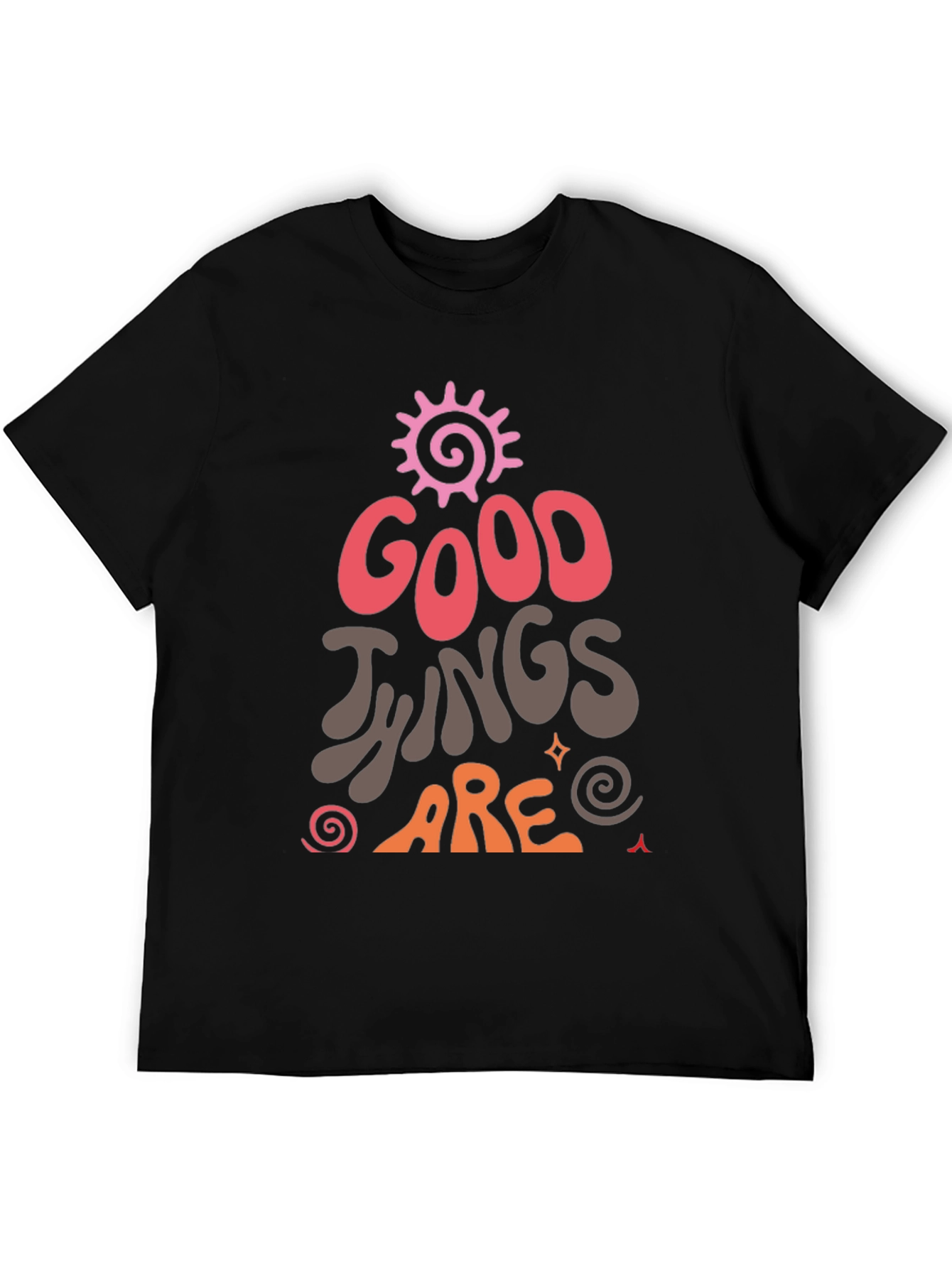 Good Things Graphic Tee - Black Casual Shirt