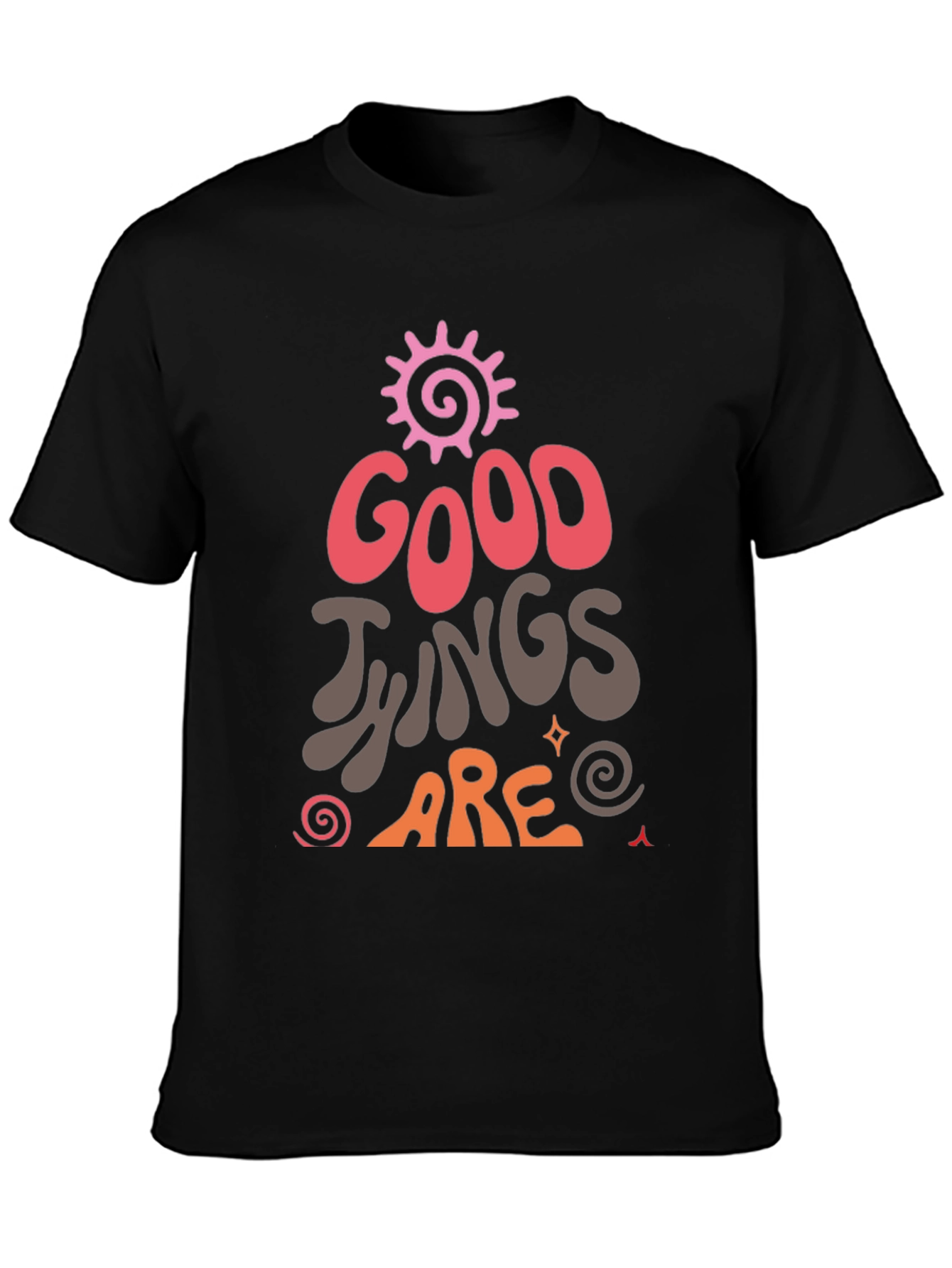 Good Things Graphic Tee - Black Casual Shirt