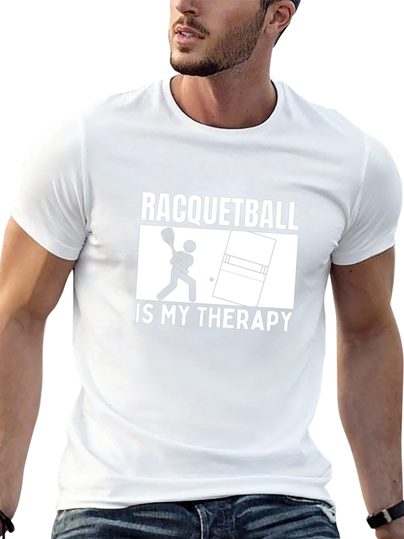 Racquetball Therapy Graphic Tee