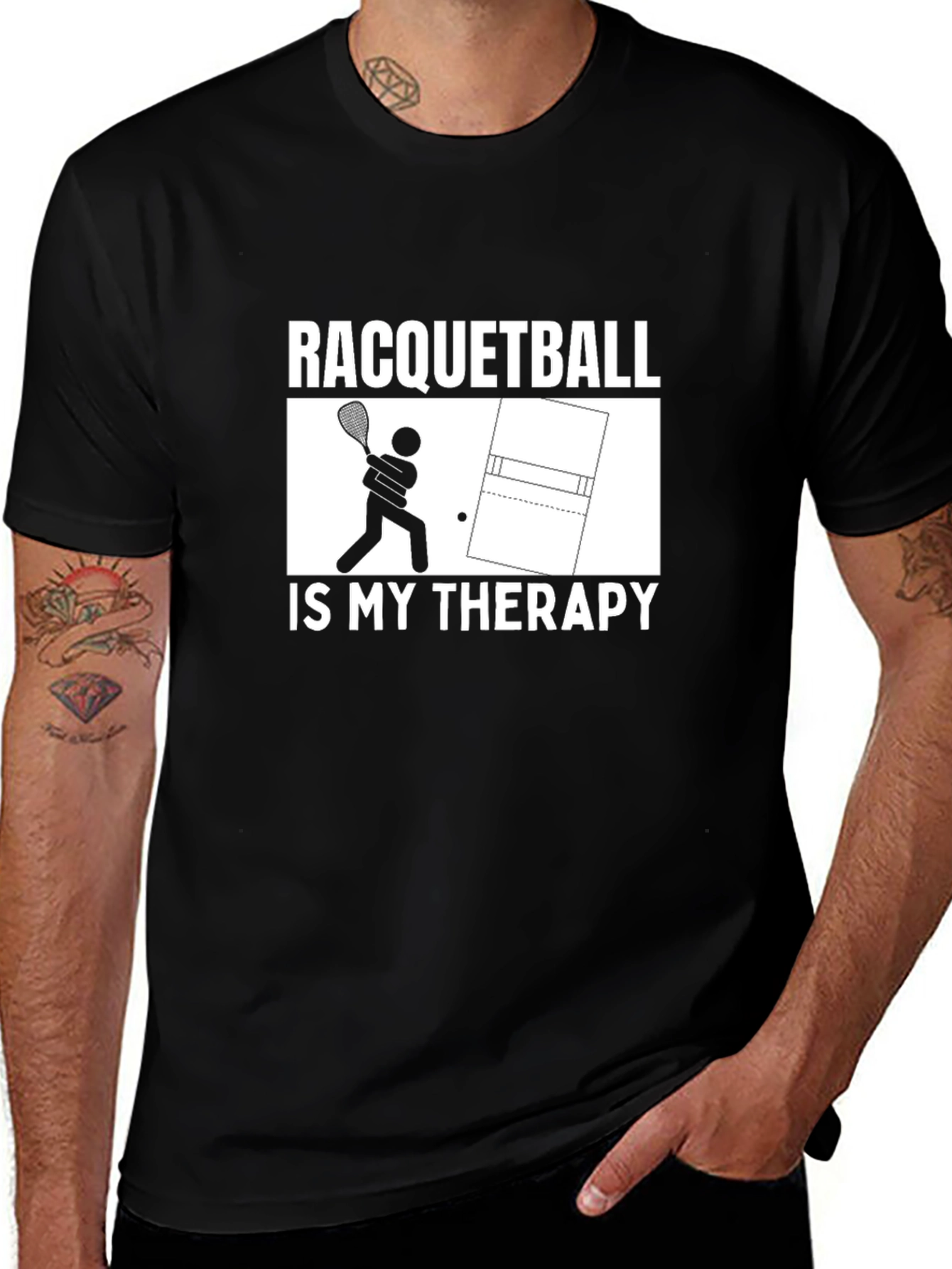 Racquetball Therapy Graphic Tee