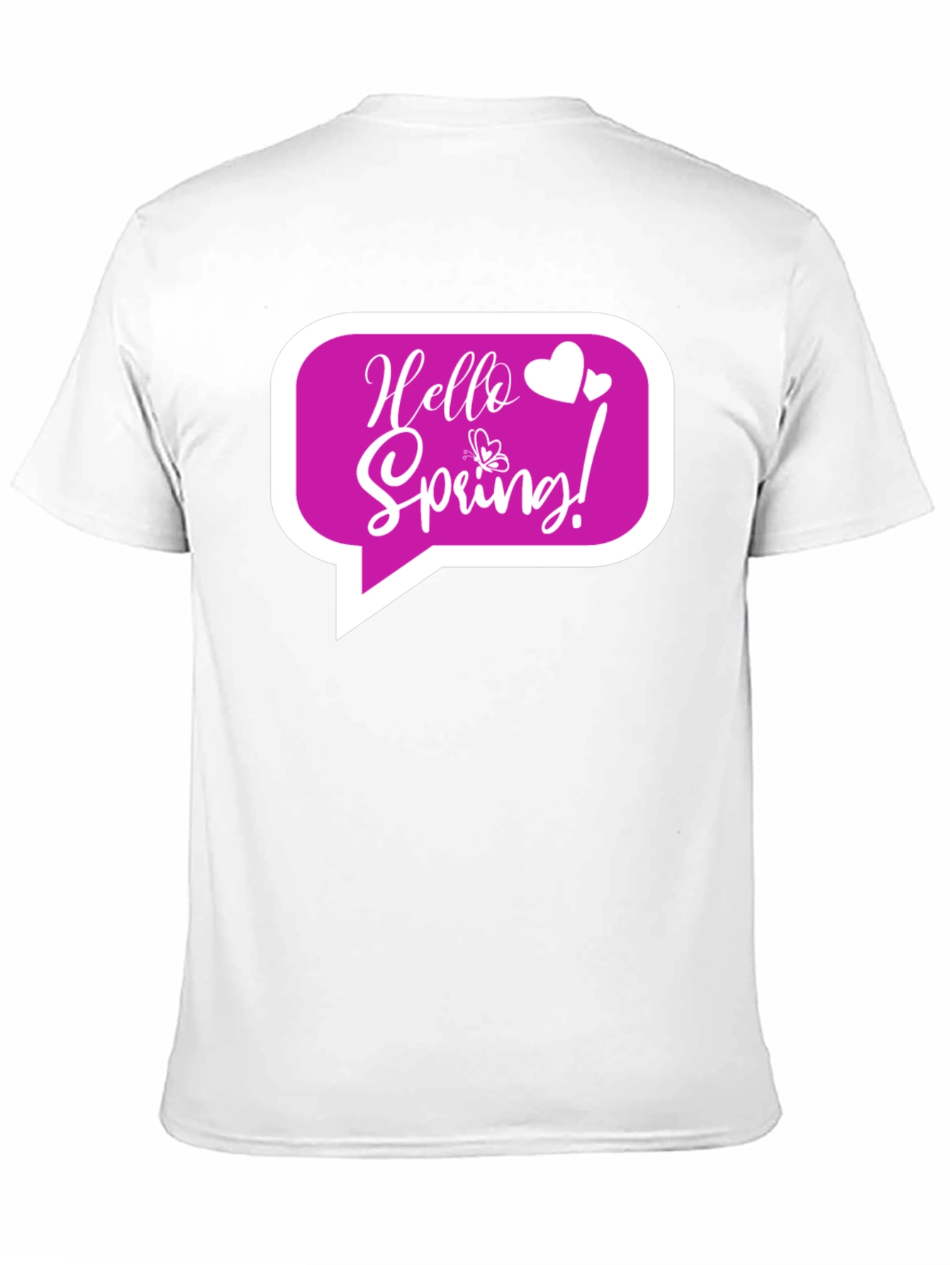 Hello Spring! Graphic T-Shirt - Stylish Black Tee