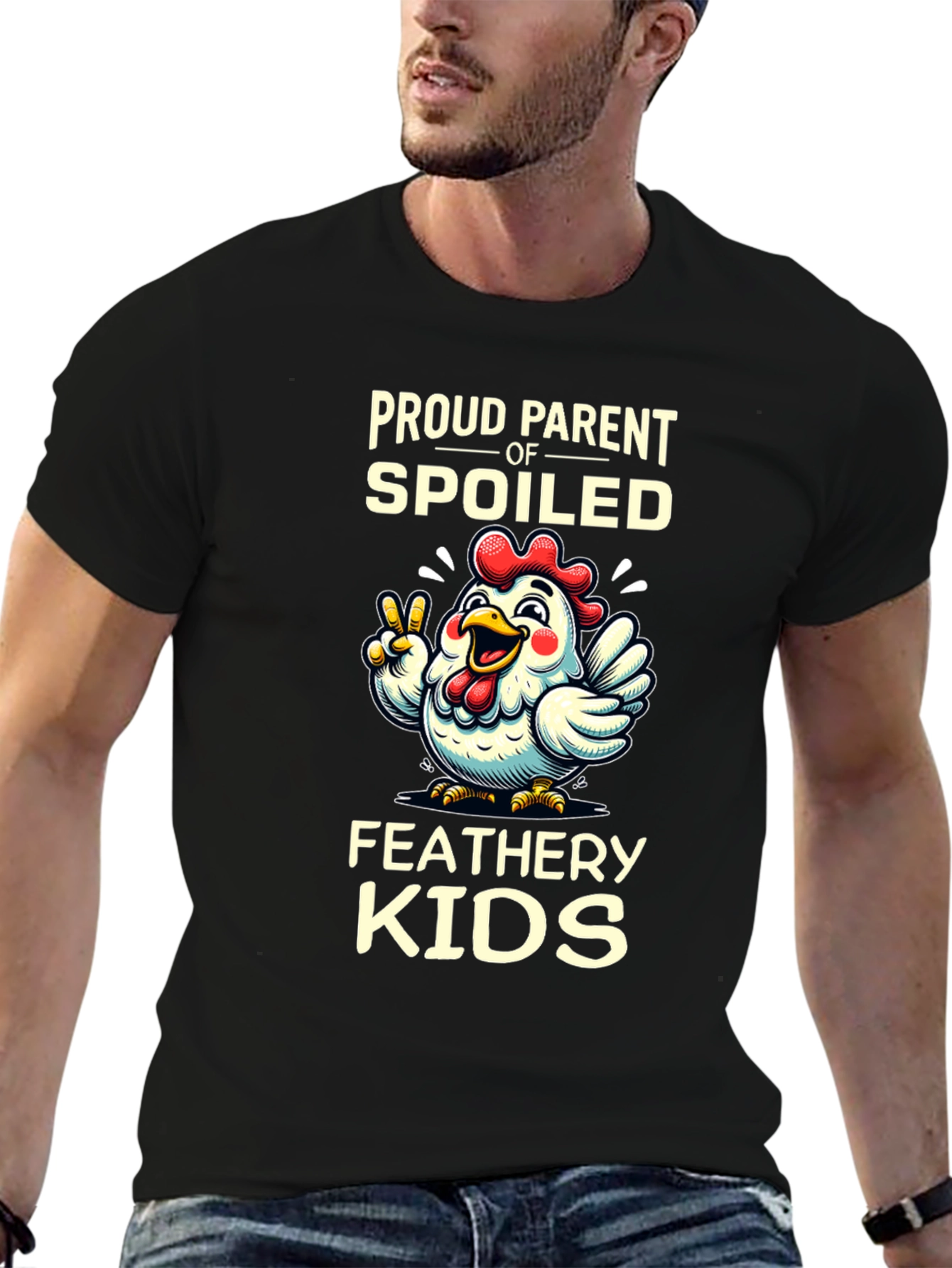 Spoiled Feathery Kids Chicken T-Shirt