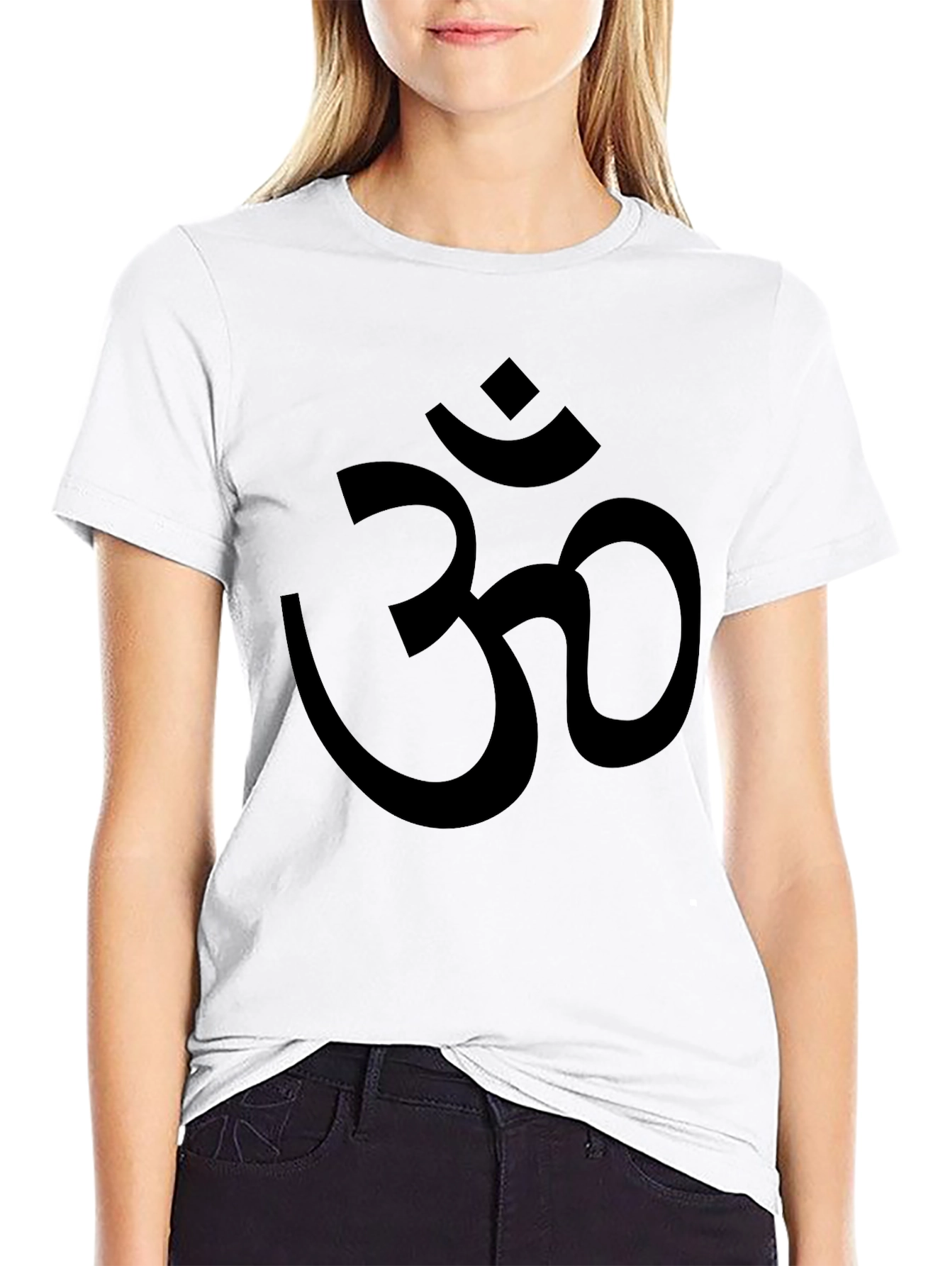 Om Symbol Graphic Black T-Shirt