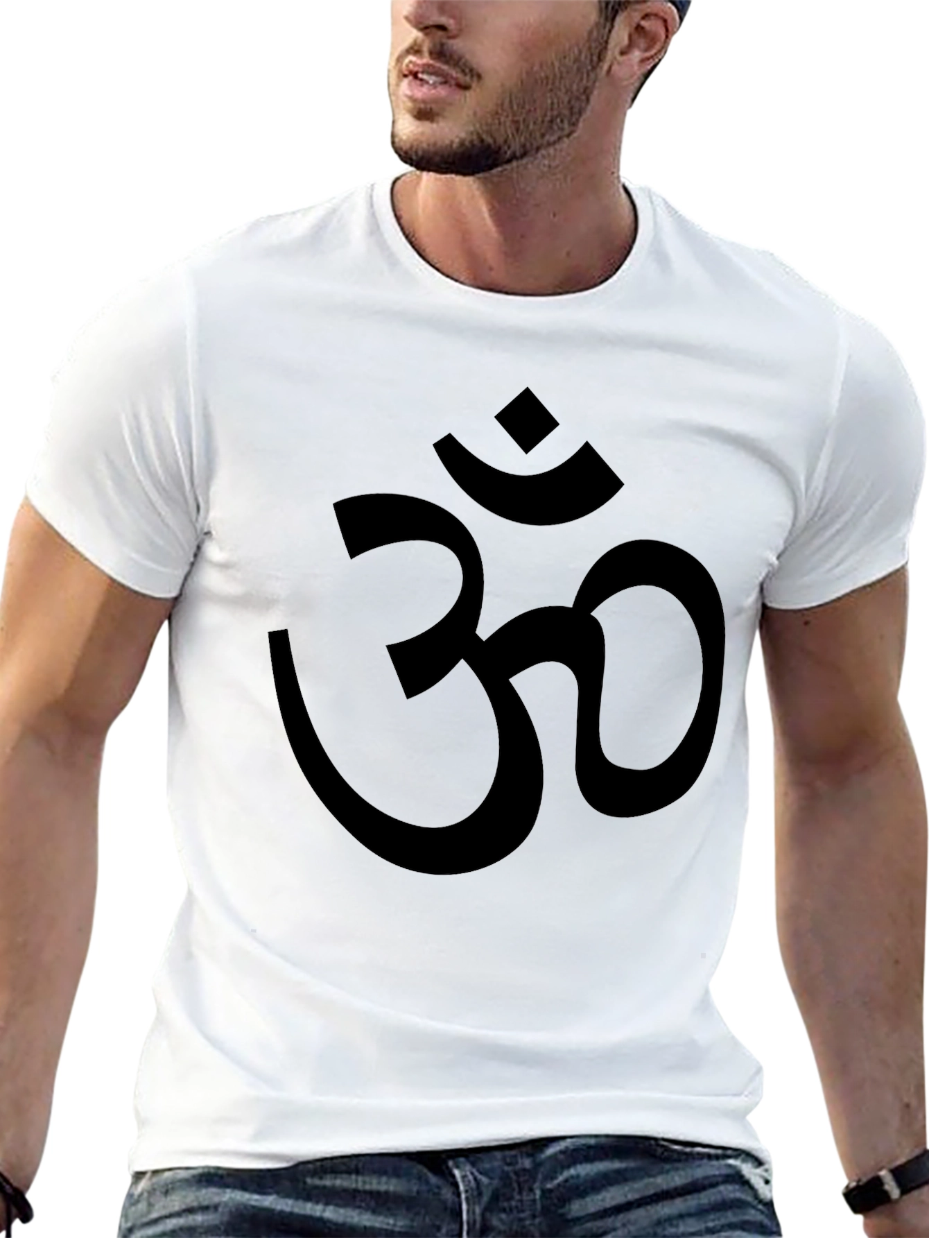 Om Symbol Graphic Black T-Shirt