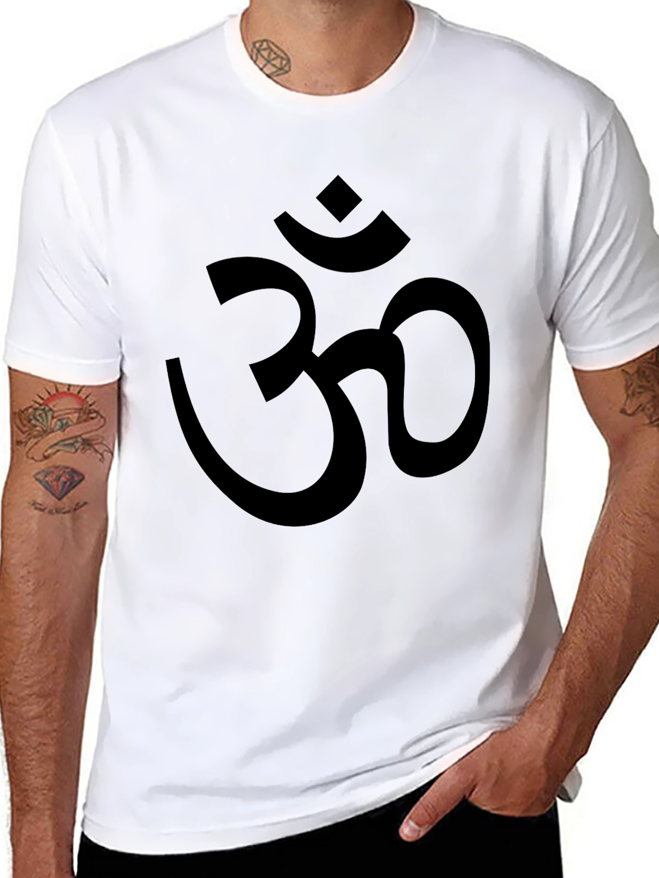 Om Symbol Graphic Black T-Shirt