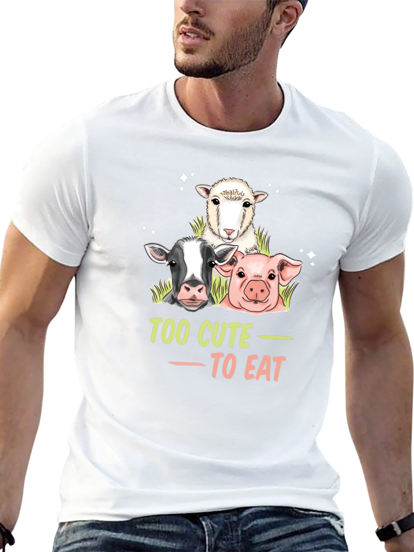 Too Cute to Eat Vegan T-Shirt