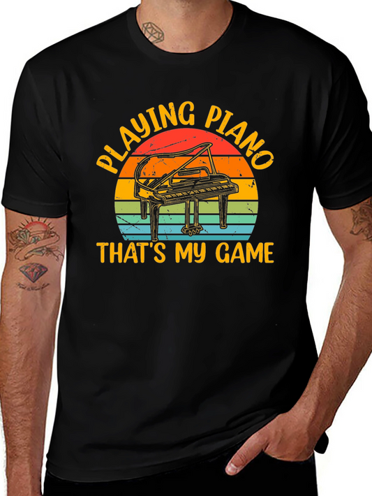Piano Player T-Shirt - Thats My Game Retro Style