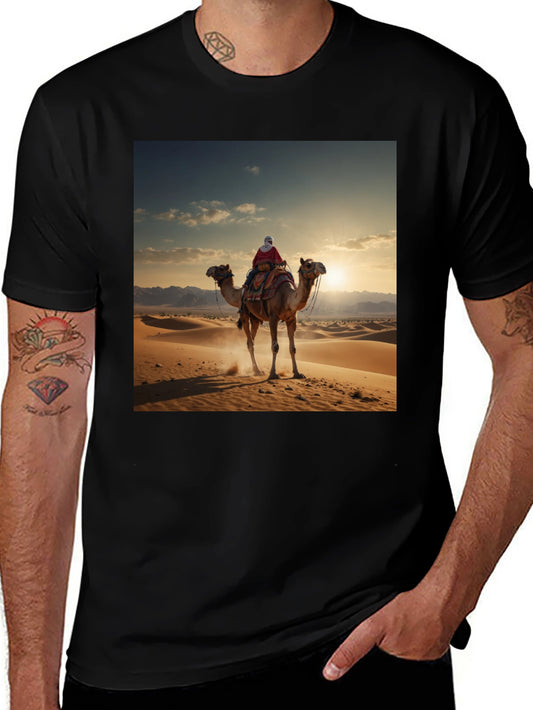 Camel Desert Graphic T-Shirt