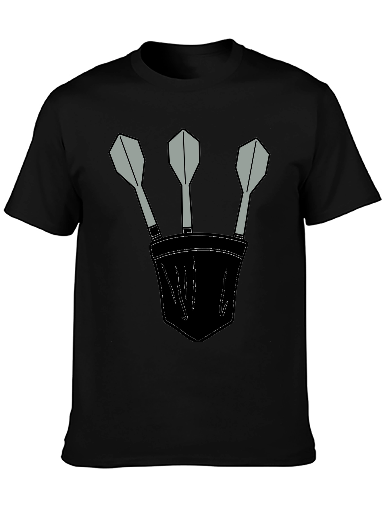 Darts in Pocket Graphic T-Shirt