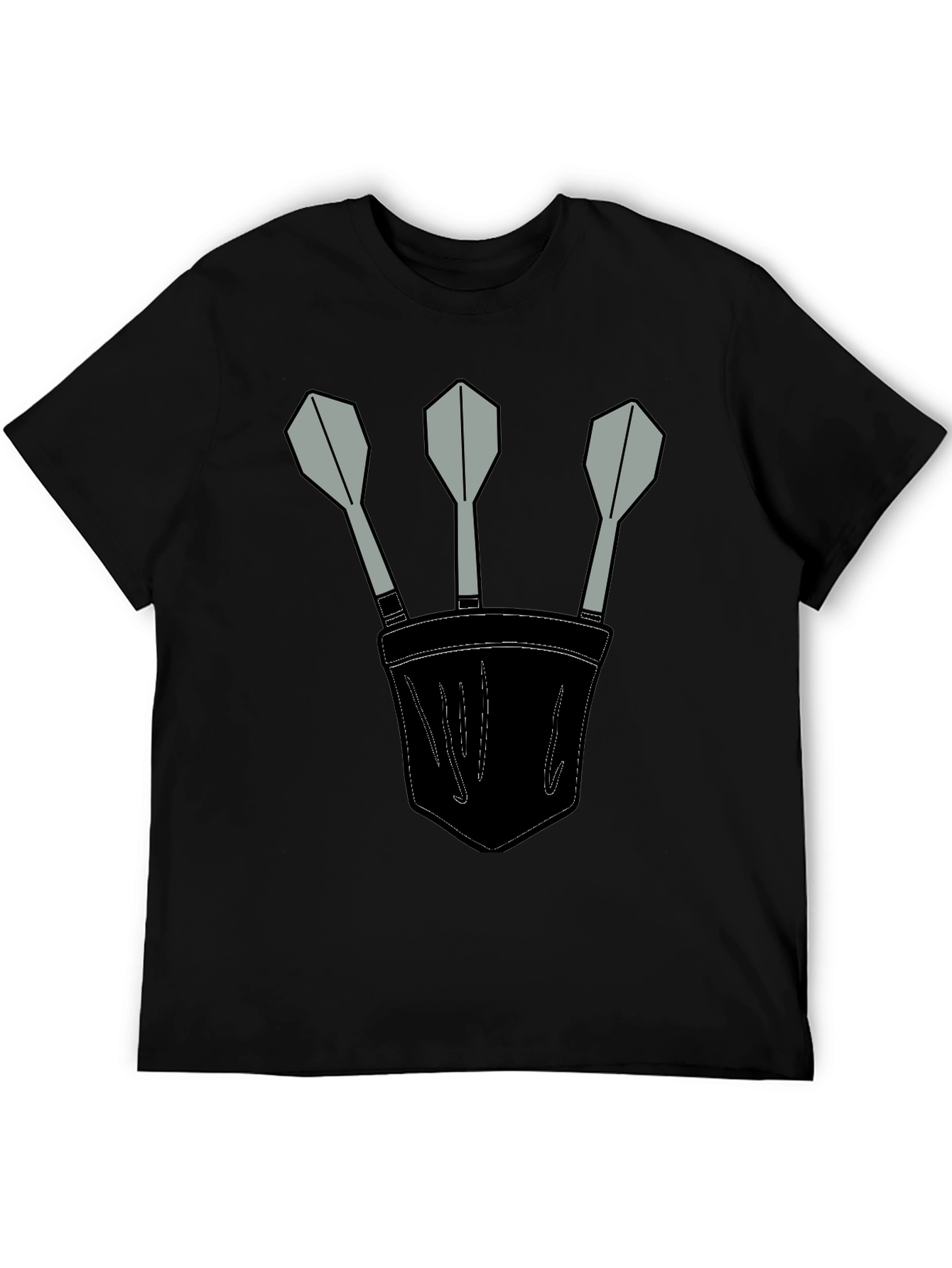 Darts in Pocket Graphic T-Shirt