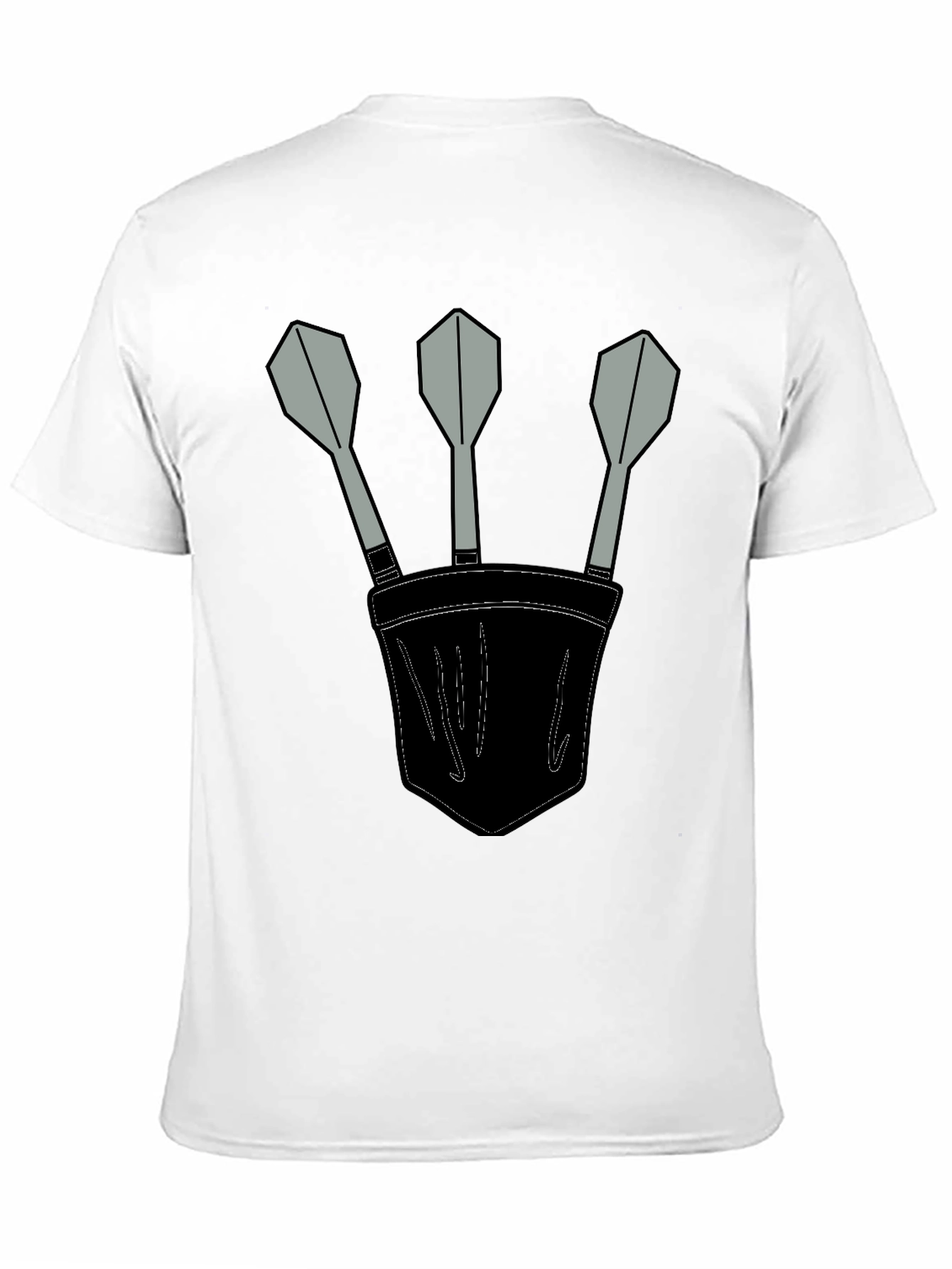 Darts in Pocket Graphic T-Shirt