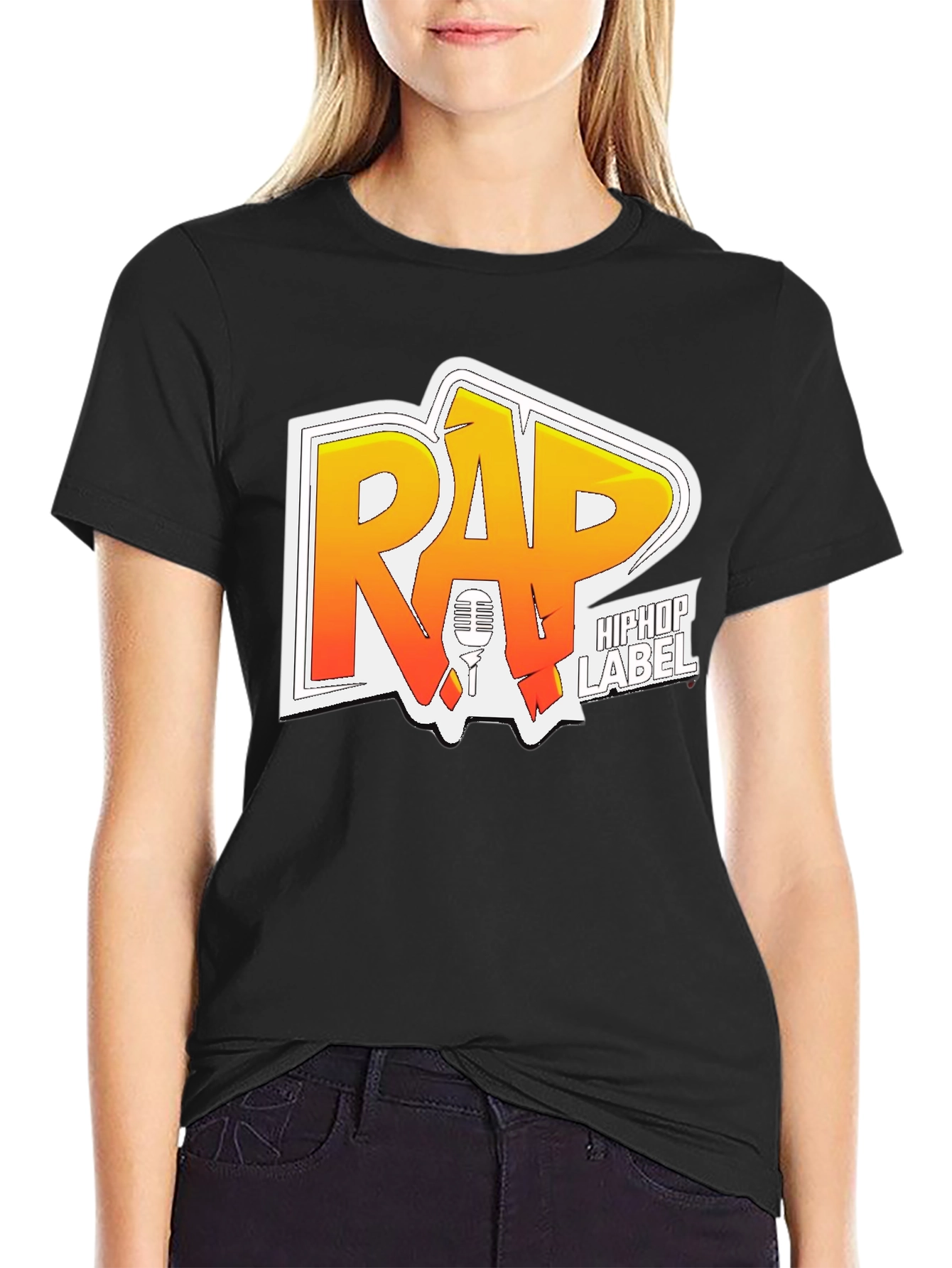 Rap HipHop Label Graphic T-Shirt