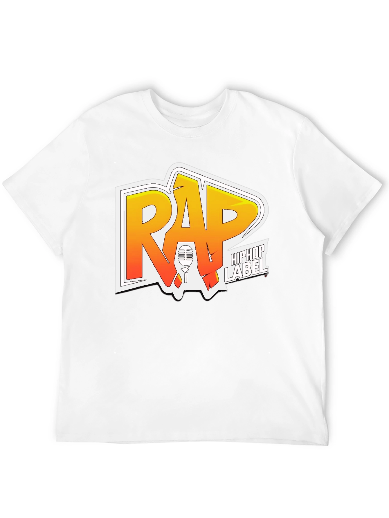 Rap HipHop Label Graphic T-Shirt