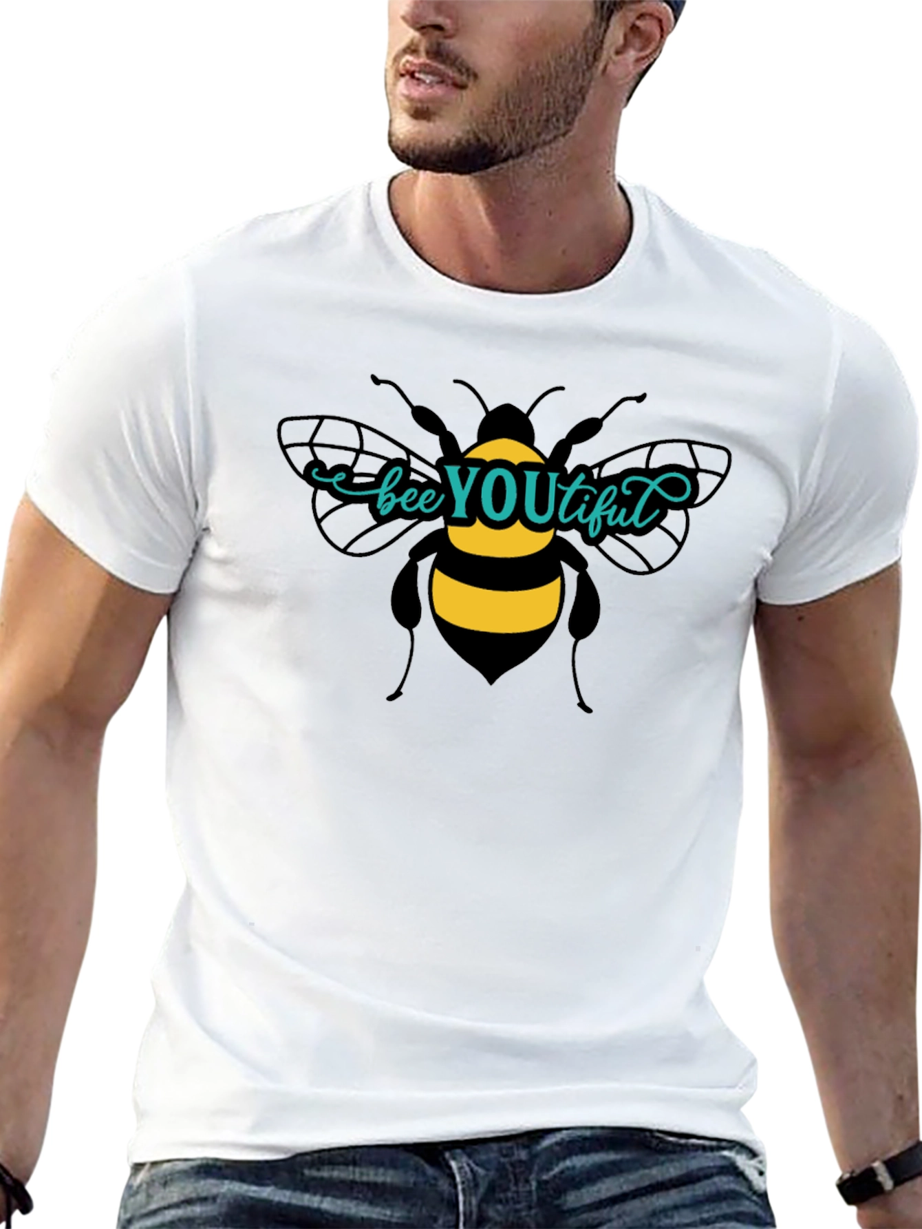Bee YOUtiful Black Graphic T-Shirt