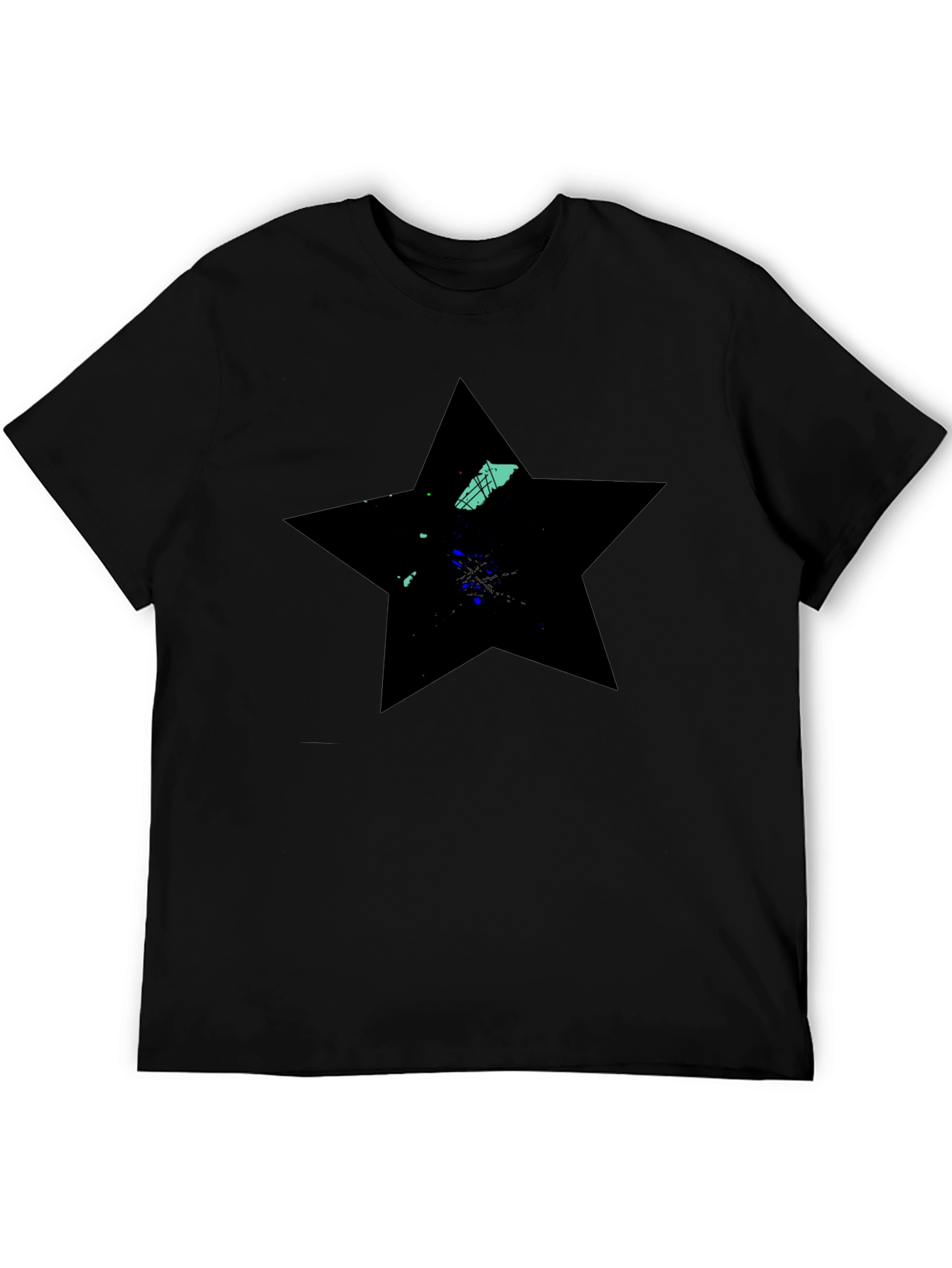 Black Star Graphic Tee - Modern Casual Wear