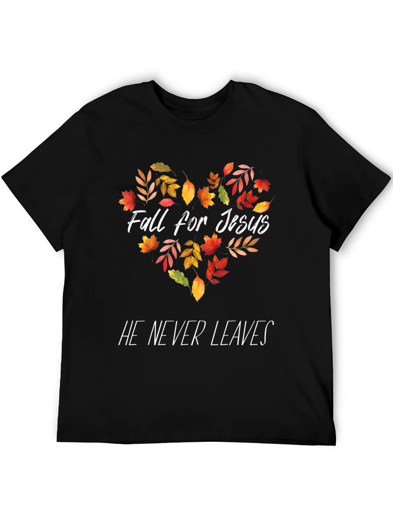 Fall for Jesus Black T-Shirt