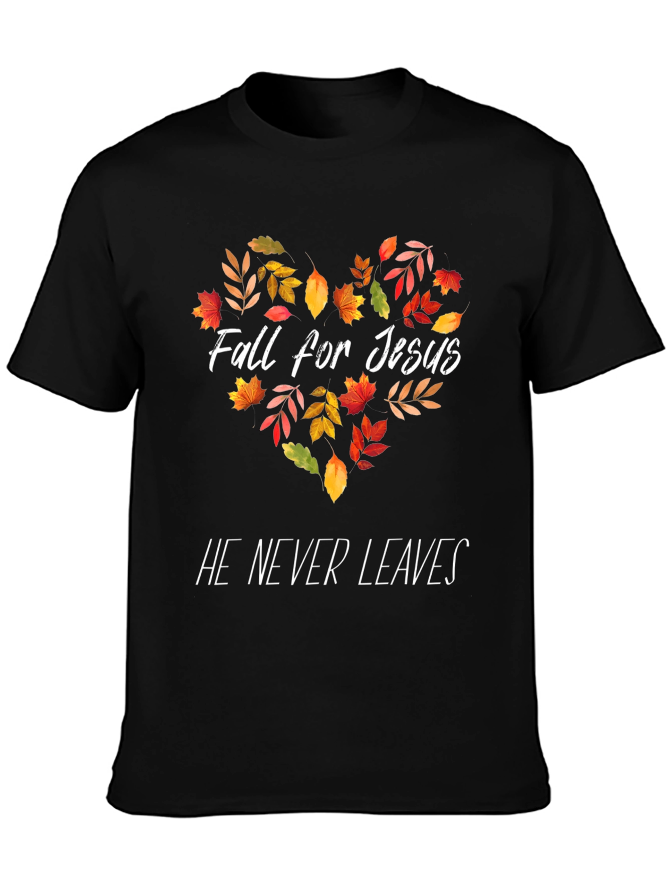 Fall for Jesus Black T-Shirt