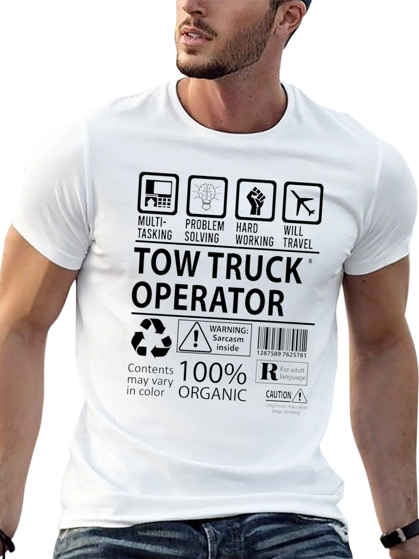 Tow Truck Operator 100% Organic T-Shirt