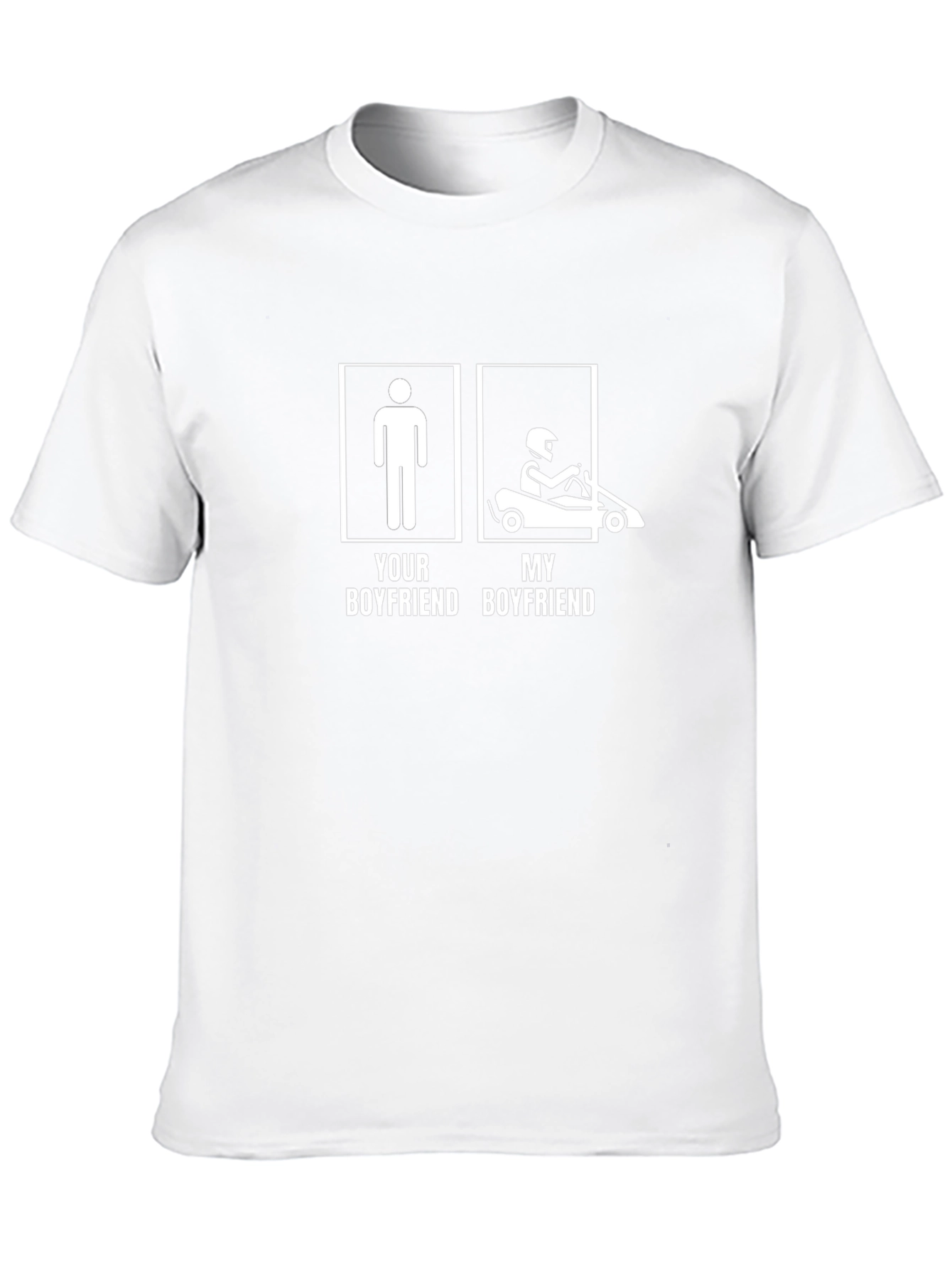 Funny Go-Kart Boyfriend Graphic Tee