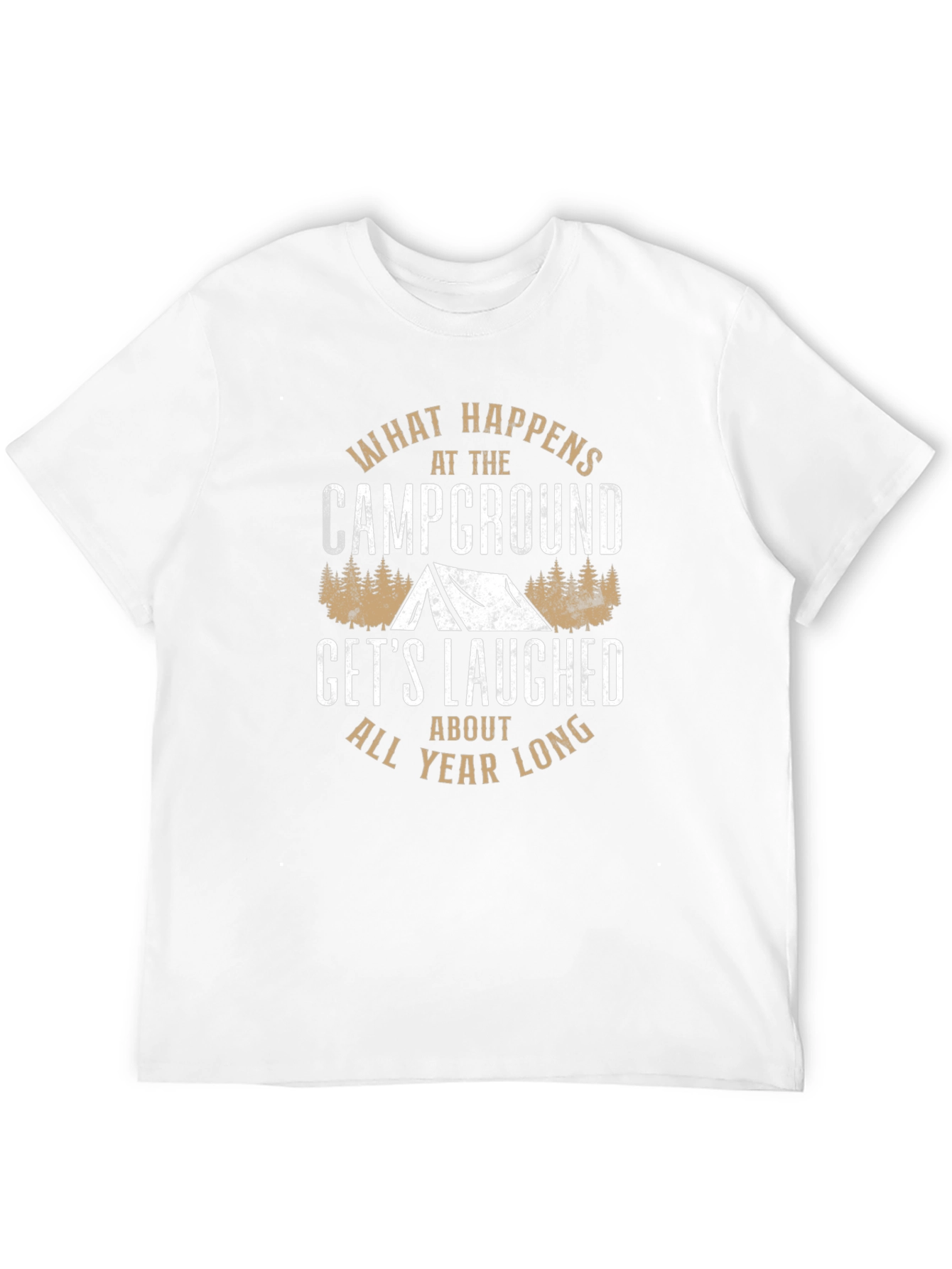 Campground Humor T-Shirt - What Happens Graphic Tee