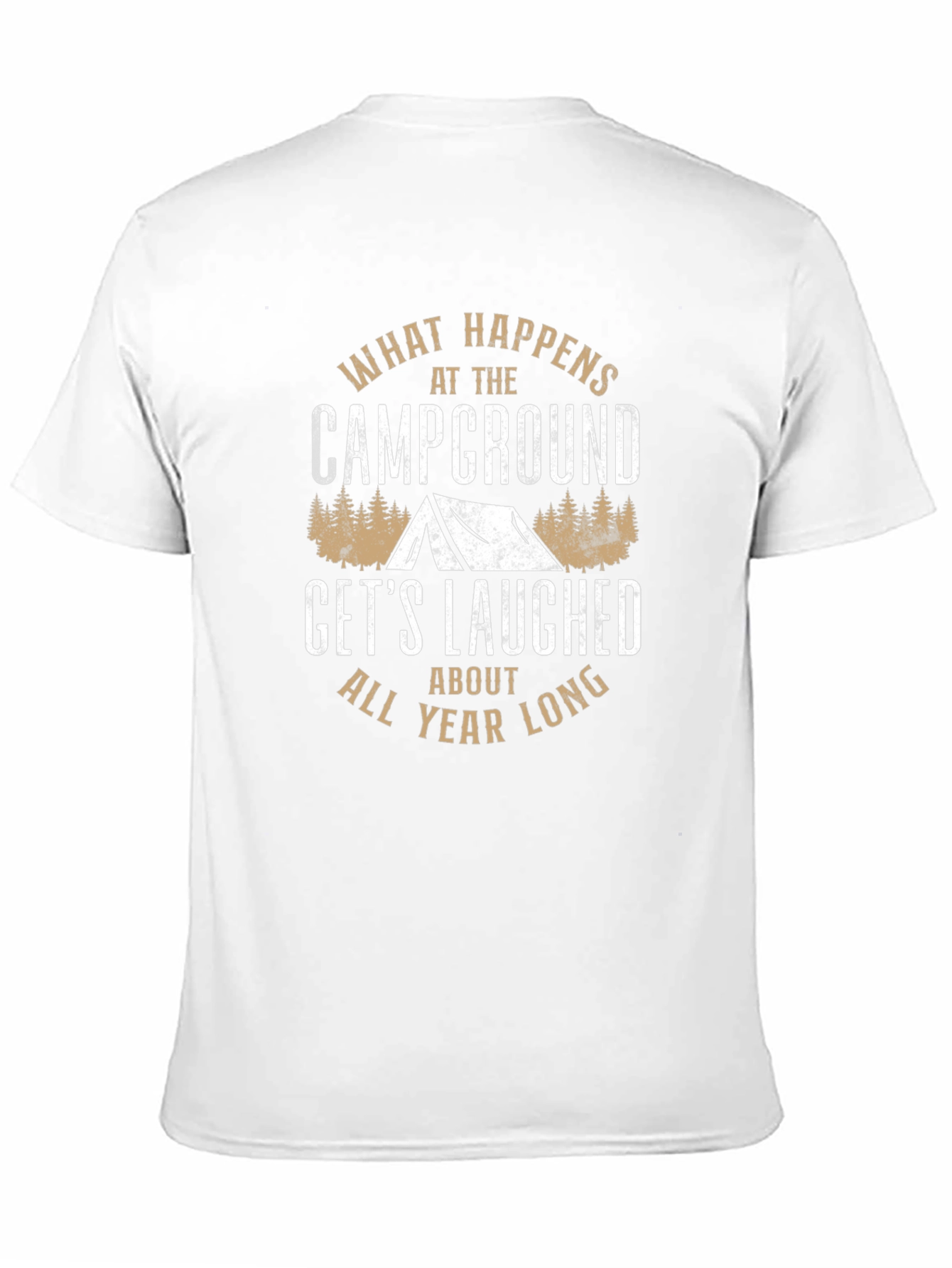 Campground Humor T-Shirt - What Happens Graphic Tee