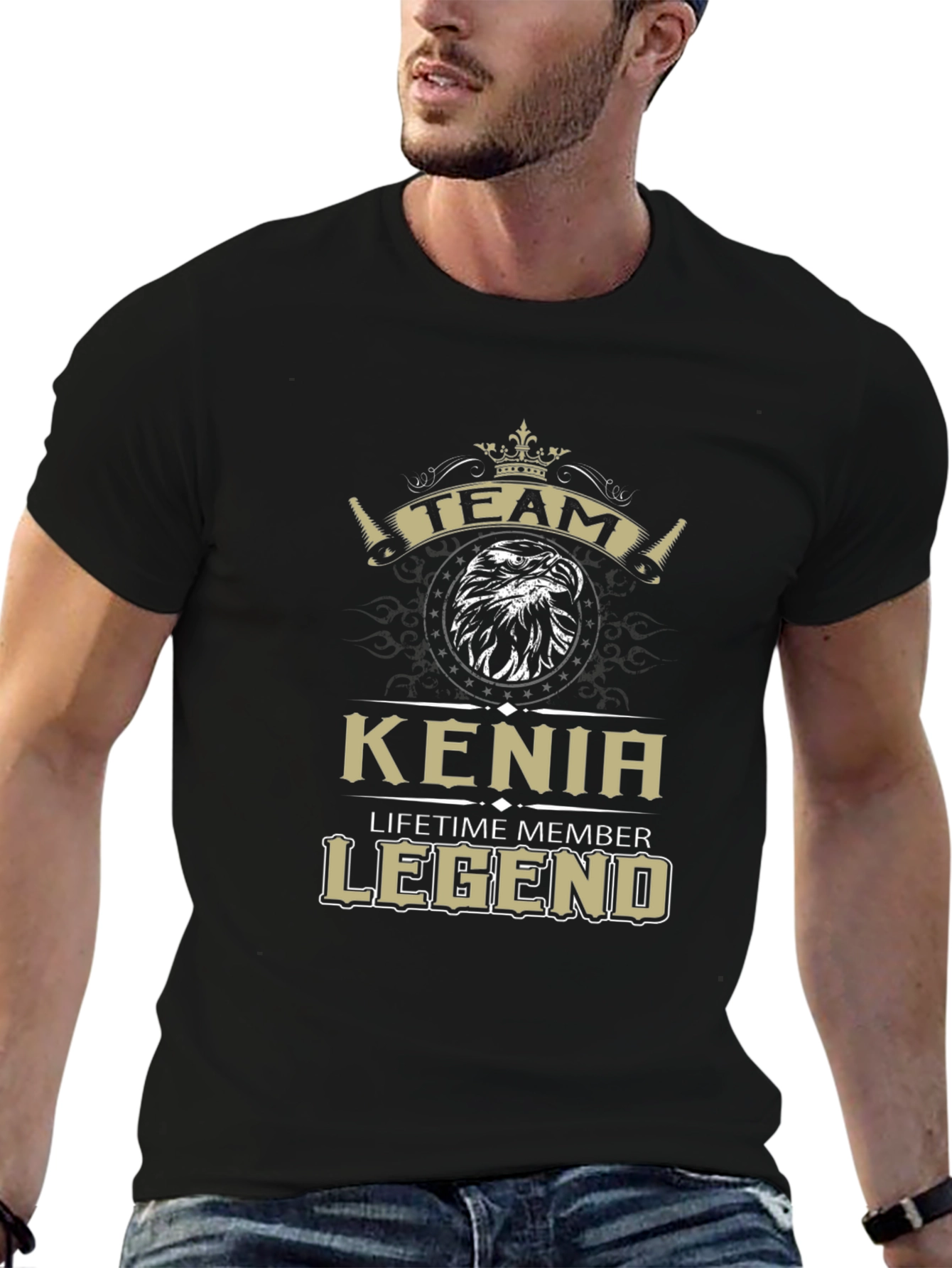 Kenia Lifetime Member Legend Black T-Shirt