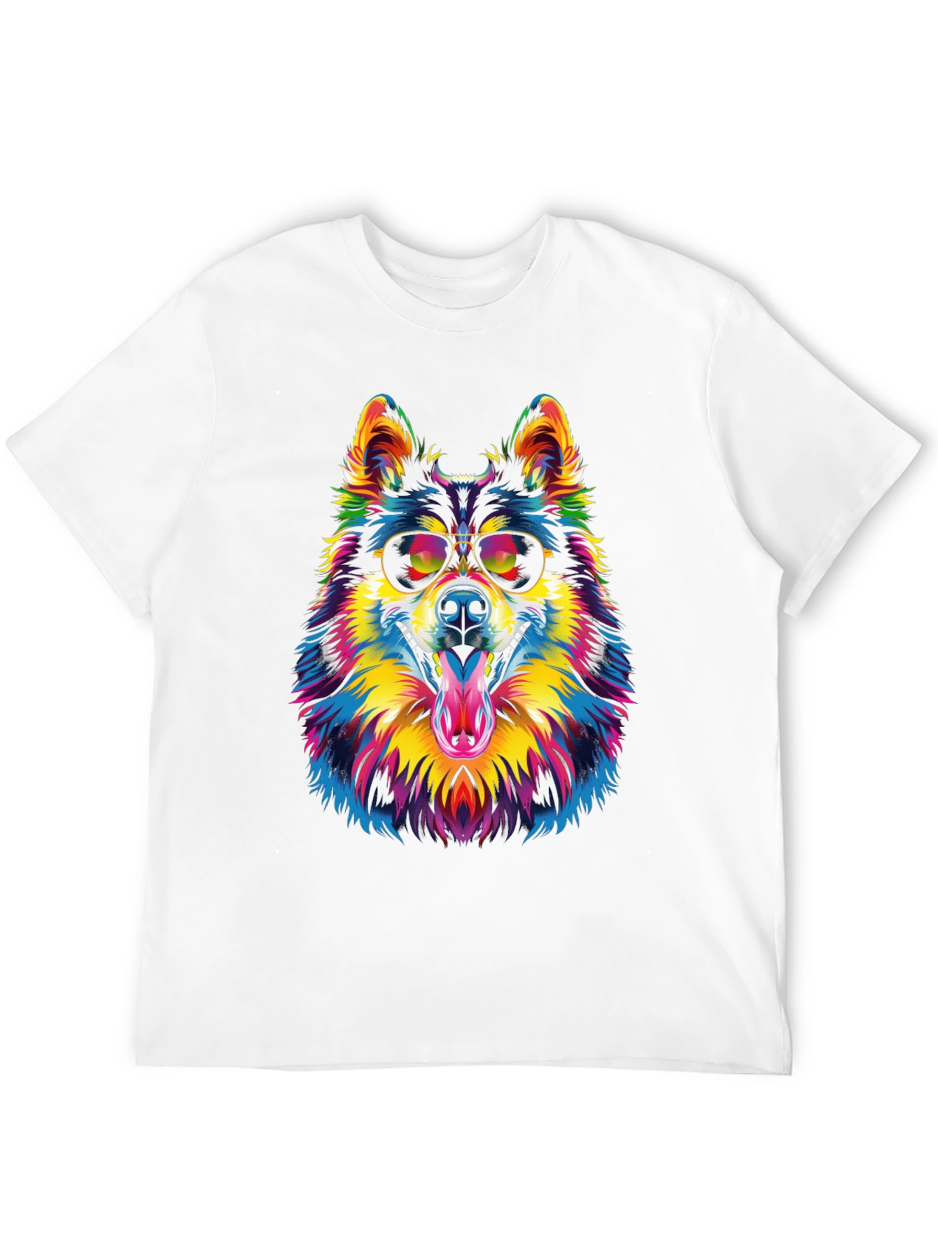 Cool Dog Graphic Tee - Mens Black T-Shirt