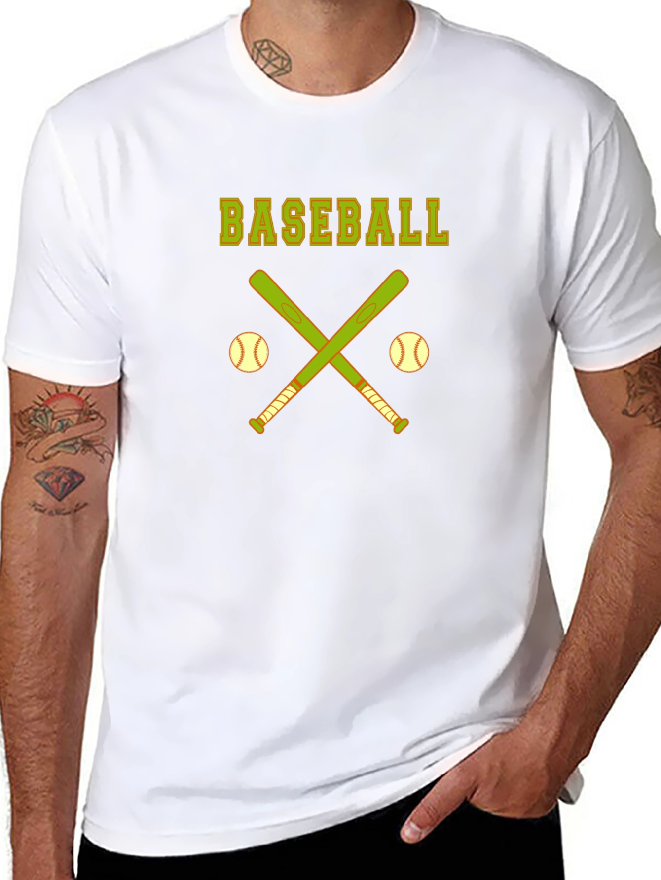 Baseball Bats & Balls Graphic T-Shirt
