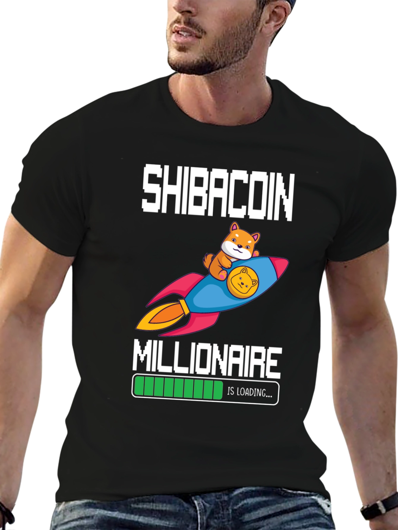 Shibacoin Millionaire Loading T-Shirt Crypto HODL